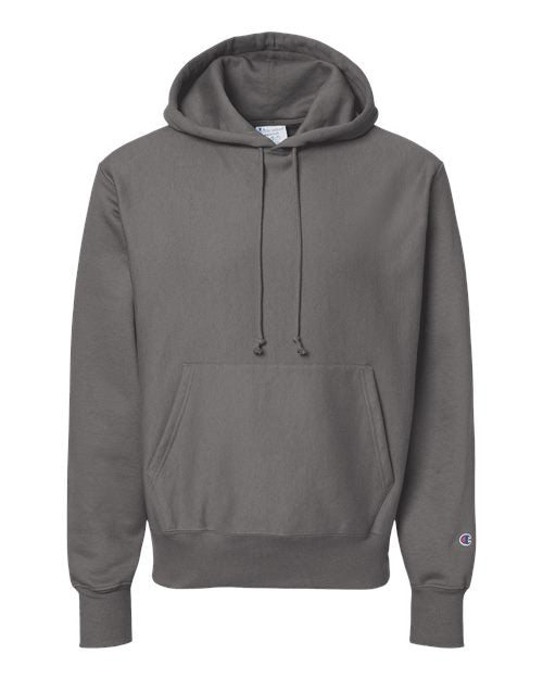 Champion S101, Unisex Reverse Weave Hooded Sweatshirt, Stone Grey