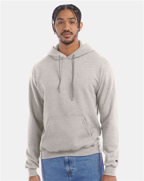 Unisex Powerblend® Hooded Sweatshirt - Oatmeal Heather - - 1757