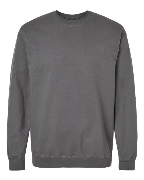 Gildan SF000 Unisex Softstyle® Midweight Crewneck Sweatshirt Cotton Cotton-Poly Blend Crewneck Fleece Midweight Moisture-Wicking Outerwear Polyester Regular Fit Spandex Sport / Athletic Super Heavyweight Sweatshirts & Fleece Tear-Away Label Tops Womens Womens Tops
