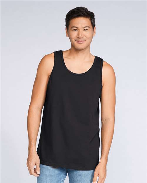 Gildan 64200, Unisex Softstyle Tank Top, Black