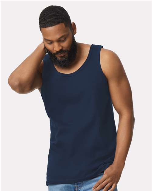 Gildan 64200, Unisex Softstyle Tank Top, Navy