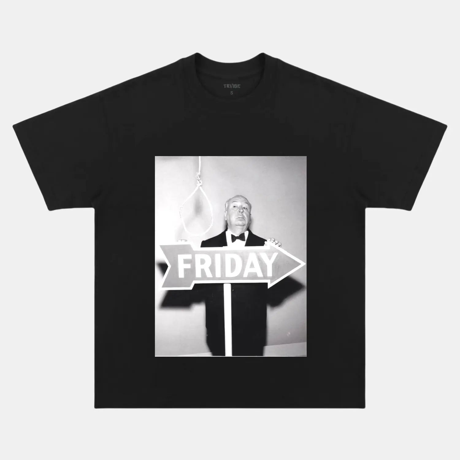 ALFRED HITCHCOCK TEE V4 - Toronto Embroidery bulk orders custom decoration custom embroidery custom shirts custom t-shirts durable embroidered shirts embroidery service fast turnaround long lasting movies movies/tv premium quality professional embroidery professional grade tee shirts toronto embroidery trvibe apparel