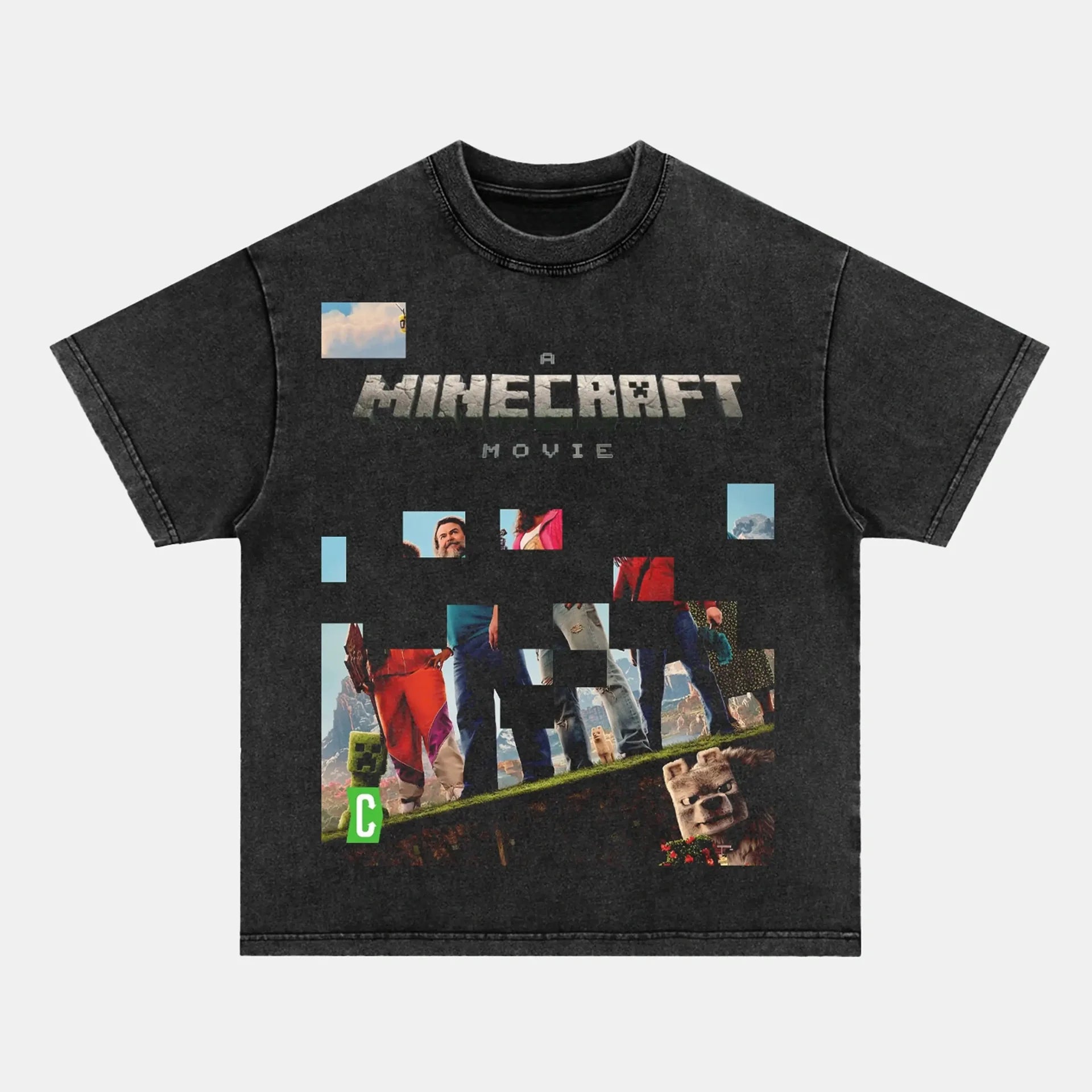 A MINECRAFT MOVIE V6 TEE GAMES MOVIES