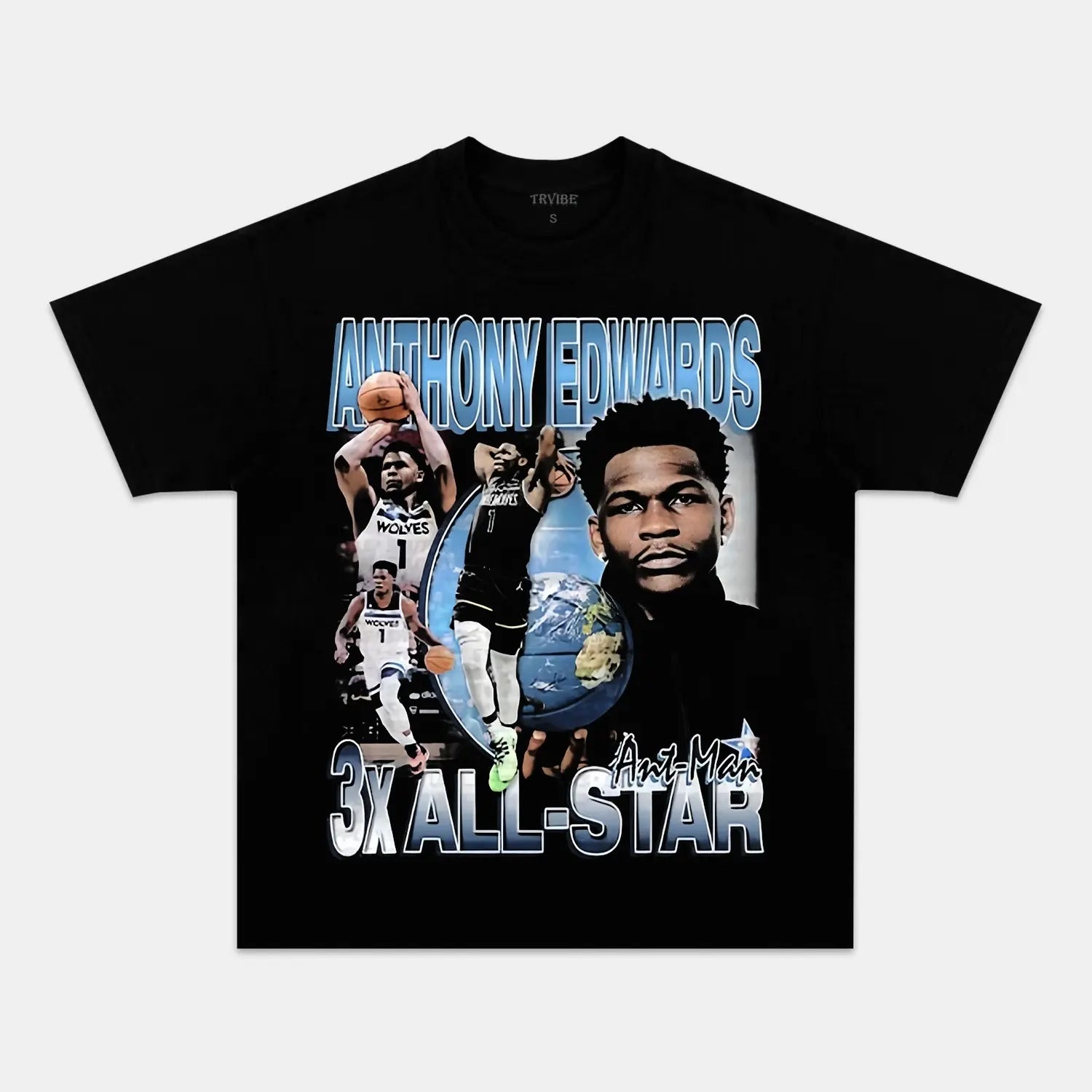 ANTHONY EDWARDS TEE - Toronto Embroidery basketball bulk orders custom decoration custom embroidery custom shirts custom t-shirts durable embroidered shirts embroidery service fast turnaround long lasting nba premium quality professional embroidery professional grade sport tee shirts toronto embroidery trvibe apparel