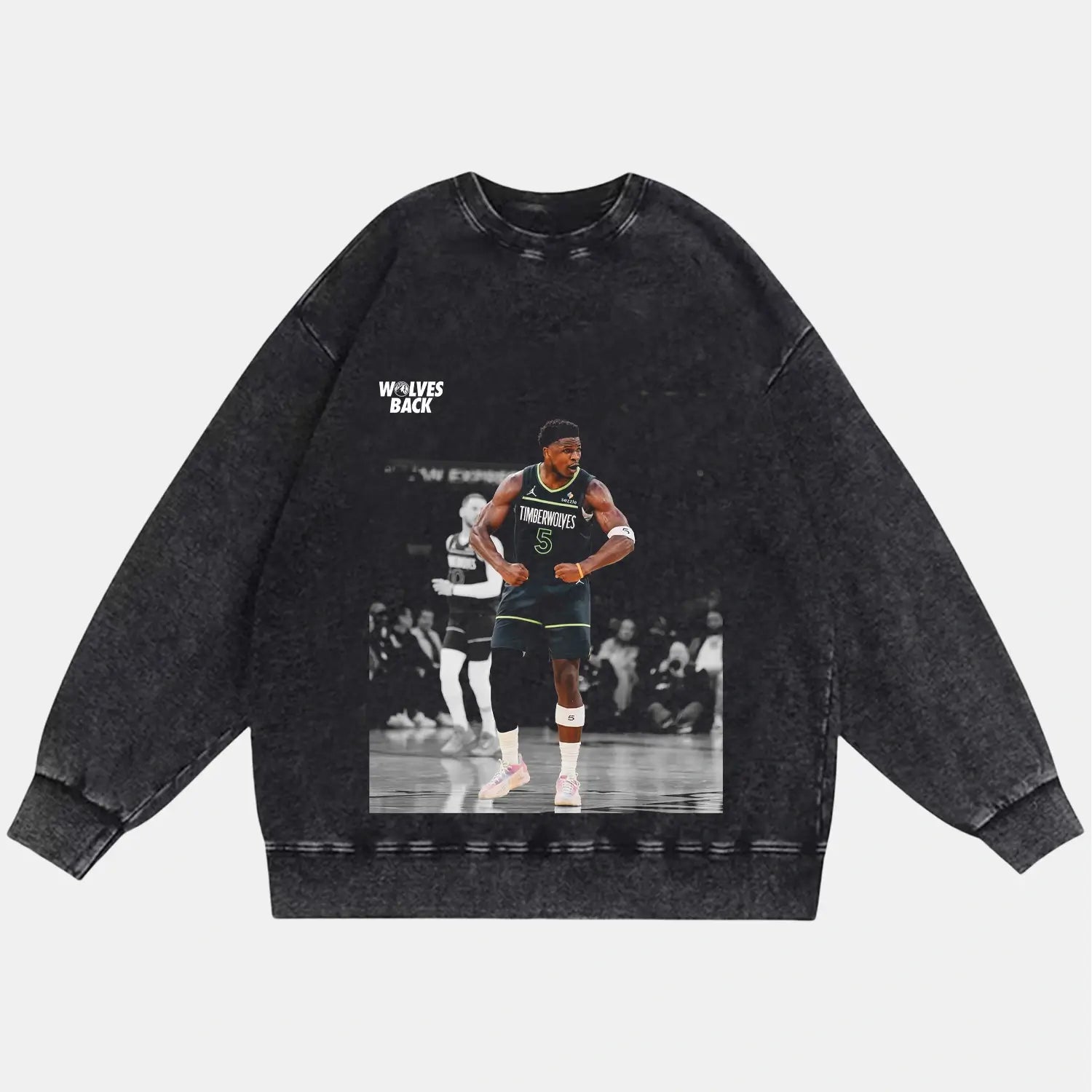 ANTHONY EDWARDS VINTAGE CLOTHES 5.0 - Toronto Embroidery basketball bulk orders custom decoration custom embroidery durable embroidery service fast turnaround long lasting nba premium quality professional embroidery professional grade sport toronto embroidery trvibe apparel