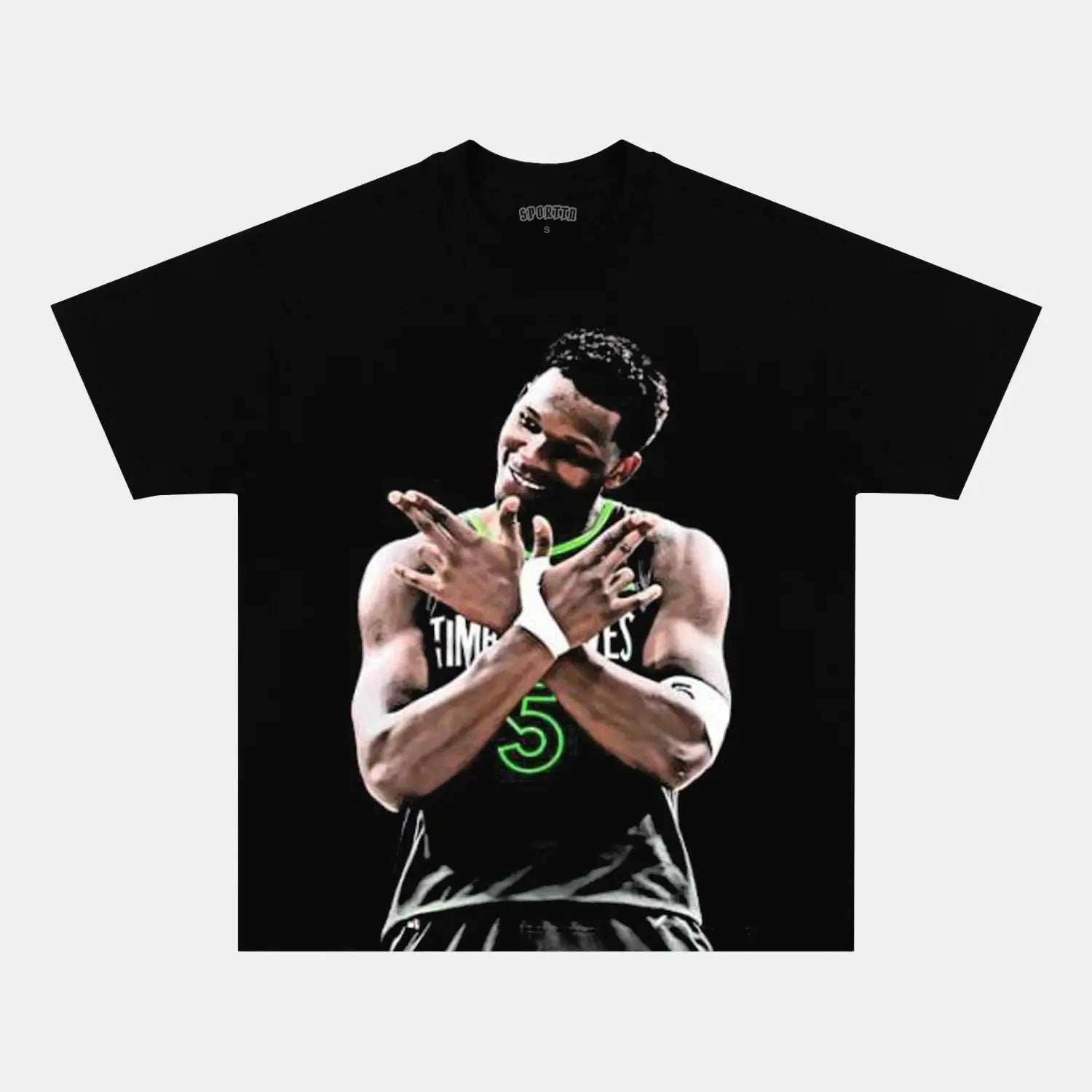 ANTHONY EDWARDS VINTAGE TEE 8.0 - Toronto Embroidery basketball bulk orders custom decoration custom embroidery custom shirts custom t-shirts durable embroidered shirts embroidery service fast turnaround long lasting nba premium quality professional embroidery professional grade sport tee shirts toronto embroidery trvibe apparel