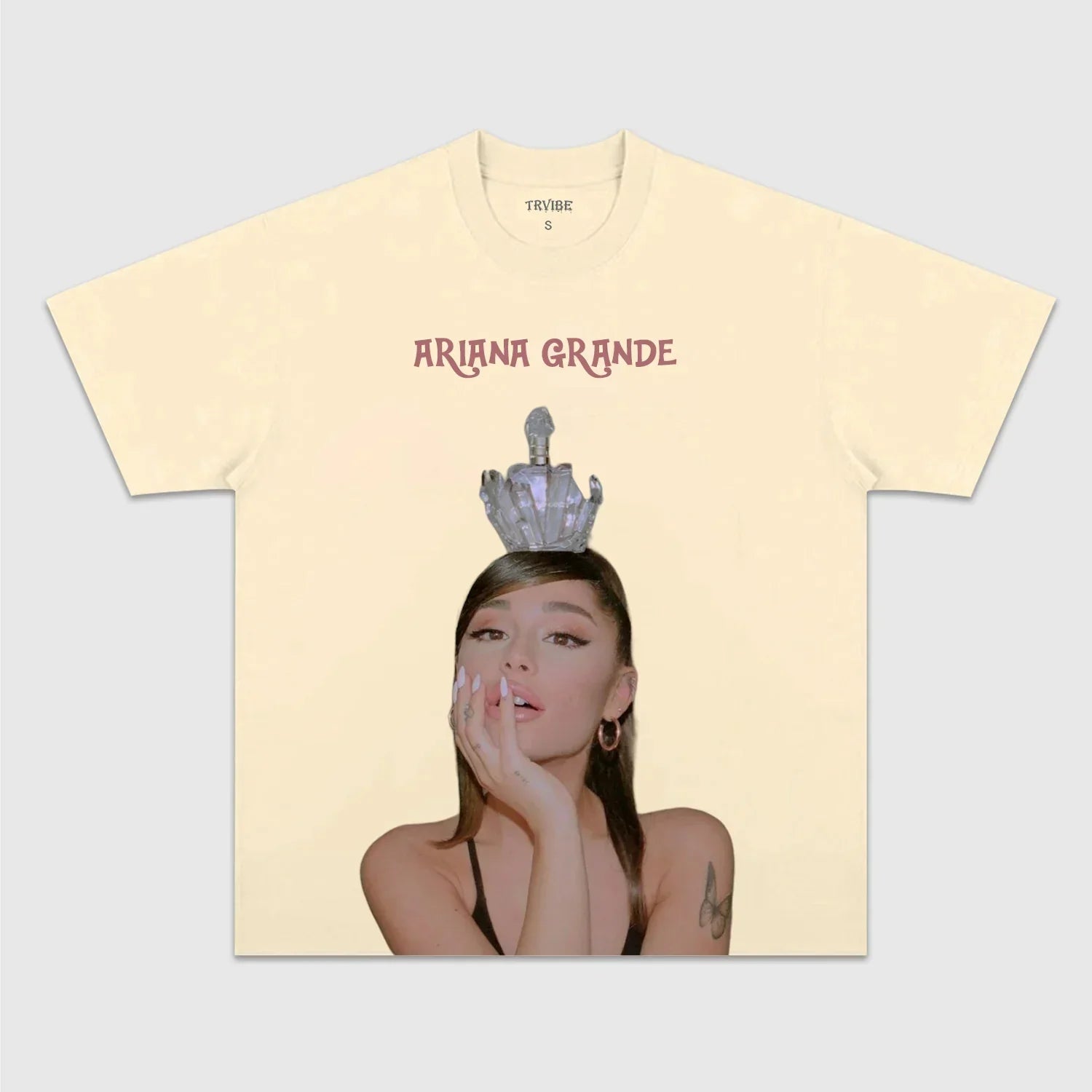 ARIANA GRANDE TEE 6.3 - Toronto Embroidery bulk orders custom decoration custom embroidery custom shirts custom t-shirts durable embroidered shirts embroidery service fast turnaround long lasting music pop premium quality professional embroidery professional grade tee shirts toronto embroidery trvibe apparel