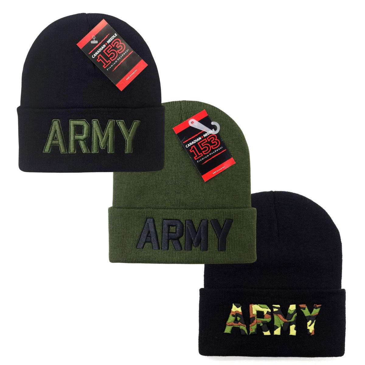 ARMY knit Toque - Cuff, Multi-Coloured