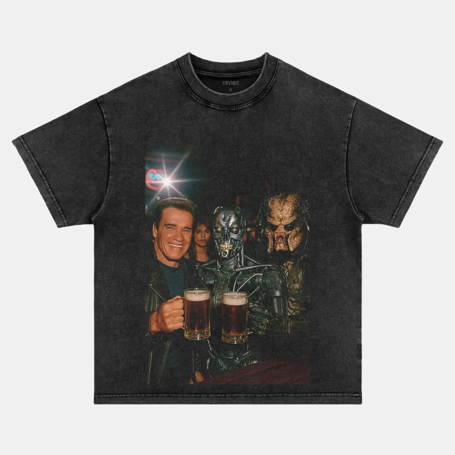 ARNIE & PREDATOR & T-800 VINTAGE CLOTHES FUNNY HUMOR