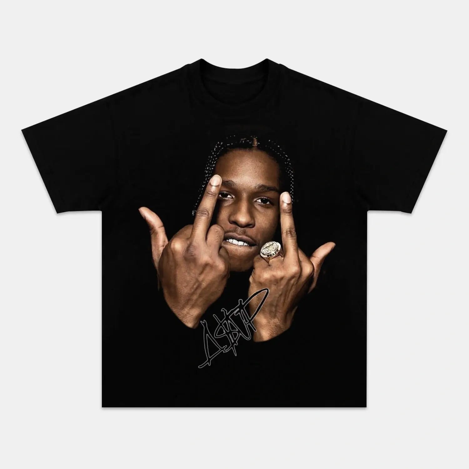 Premium ASAP ROCKY TEE | Custom Embroidery Available - Fast Turnaround HIP HOP MUSIC