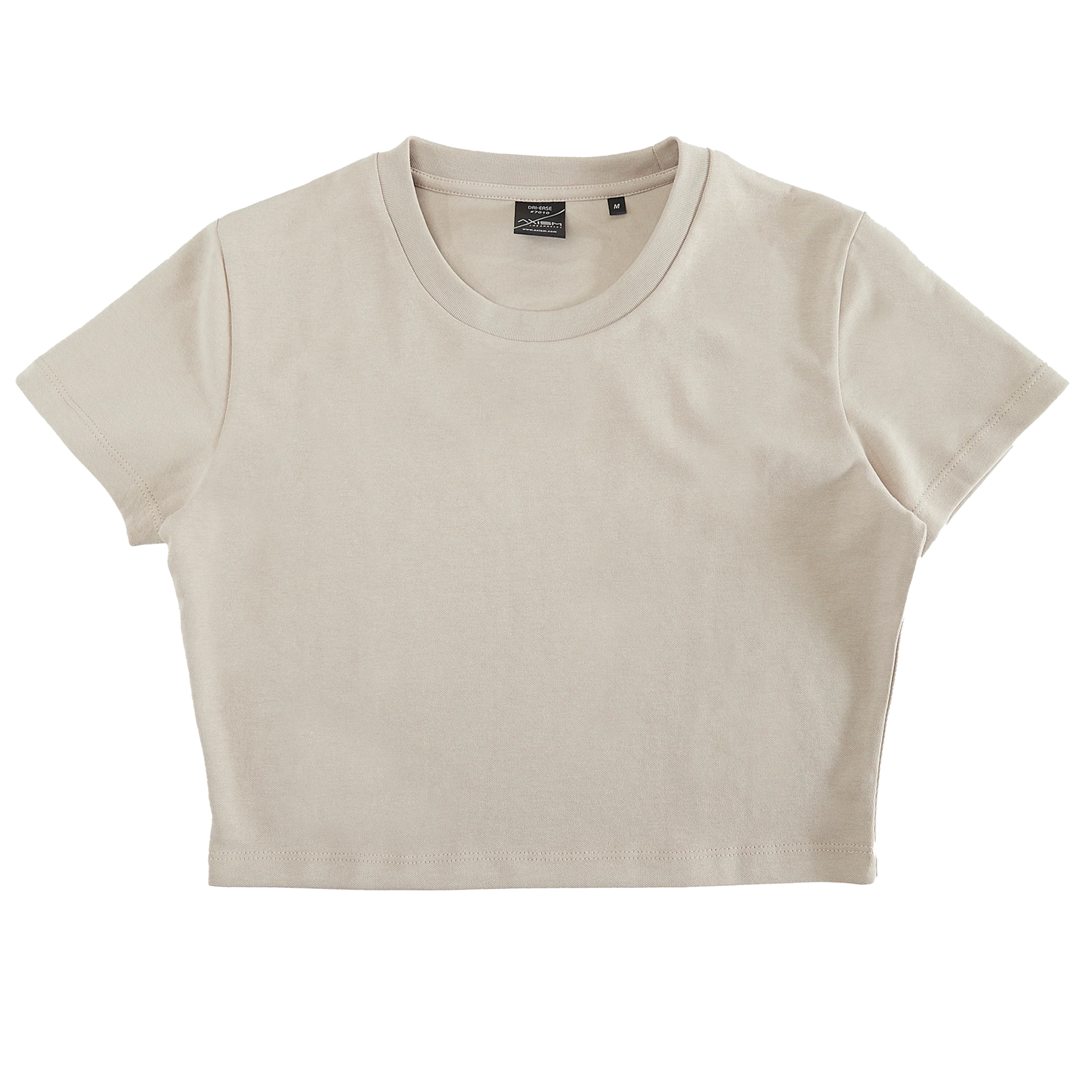 7013 - Woman Dri Ease Crop Top Almond AXISM COTTON / POLYESTER crop top DRI EASE MIDWEIGHT NEW ARRIVALS newarrivals tearaway WOMEN