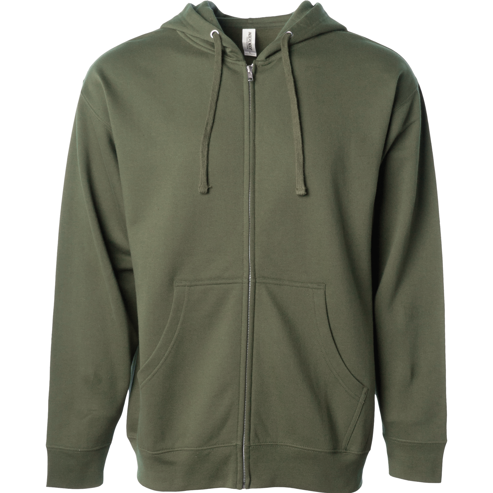 SS4500Z - Midweight Zip Hooded Sweatshirt 4500 BASIC FLEECE COTTON / POLYESTER fleece Hood INDEPENDENT MEN MIDWEIGHT REGULAR shsdparentproduct ss SS45 SS4500 sss standard STANDARD SUPPLY tearaway