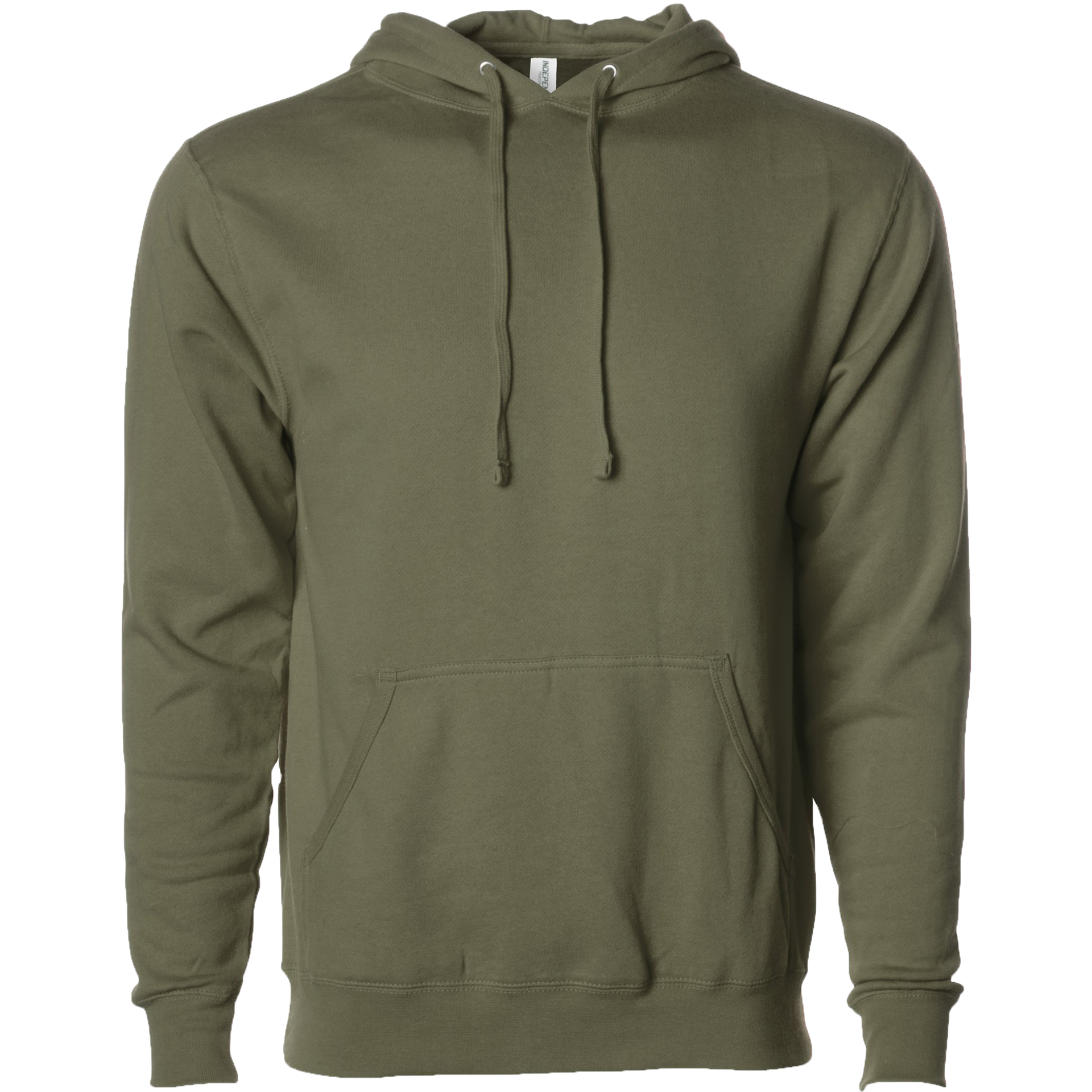 AFX4000 - Lightweight Hooded Pullover Sweatshirt Army AFX AFX4000 BASIC FLEECE CLOSEOUT COTTON / POLYESTER fleece hoodie HOODIES INDEPENDENT Lightweight MEN MEN'S pullover PULLOVERS REGULAR sweatshirt tearaway