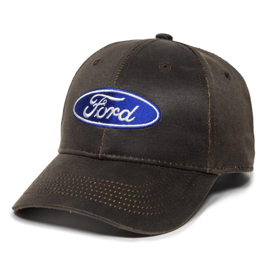 Auto Cap - Ford, FRD14A, Dark Brown, Adjustable Ford