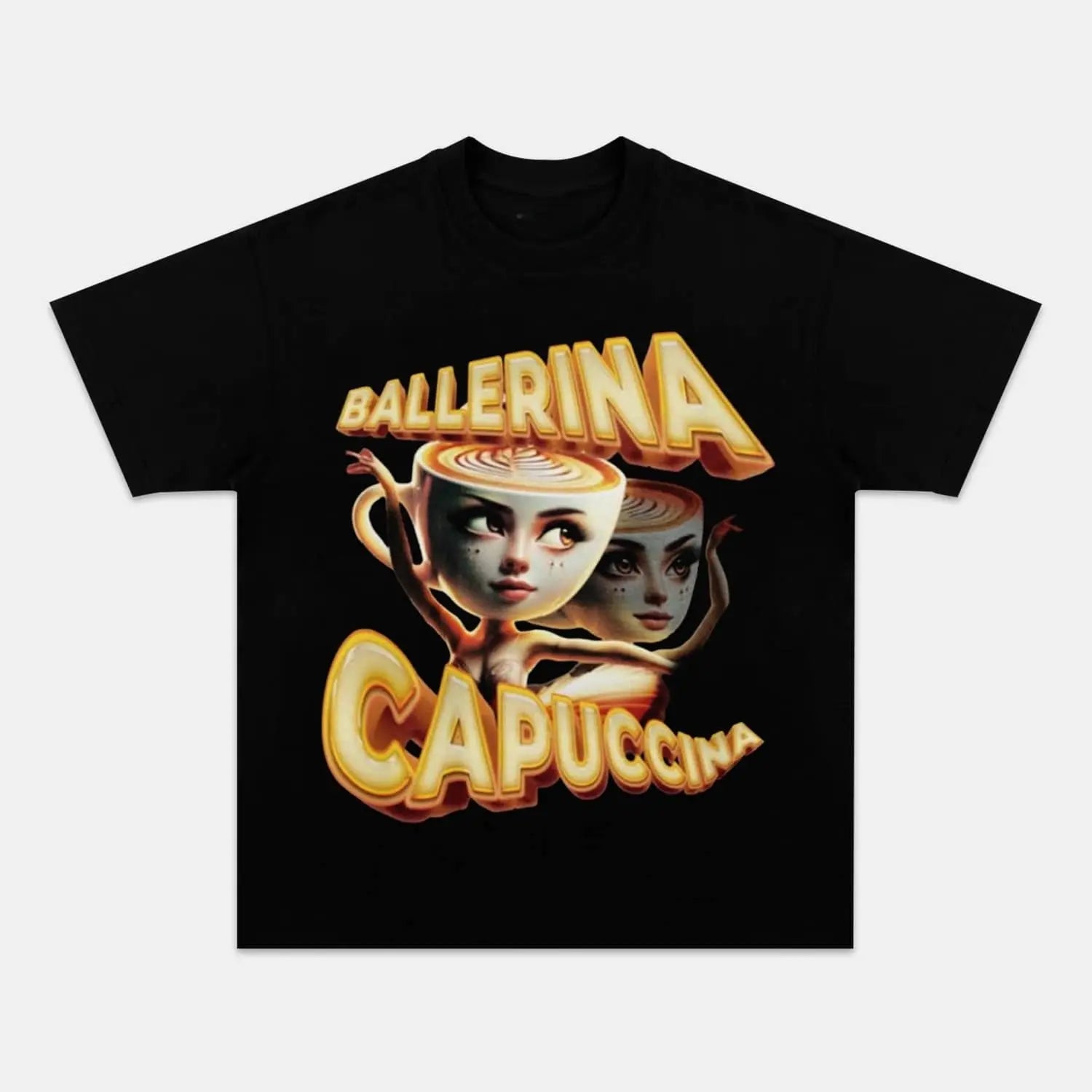 Premium BALLERINA CAPPUCCINA TEE | Custom Embroidery Available - Fast Turnaround MOVIES MOVIES/TV TV