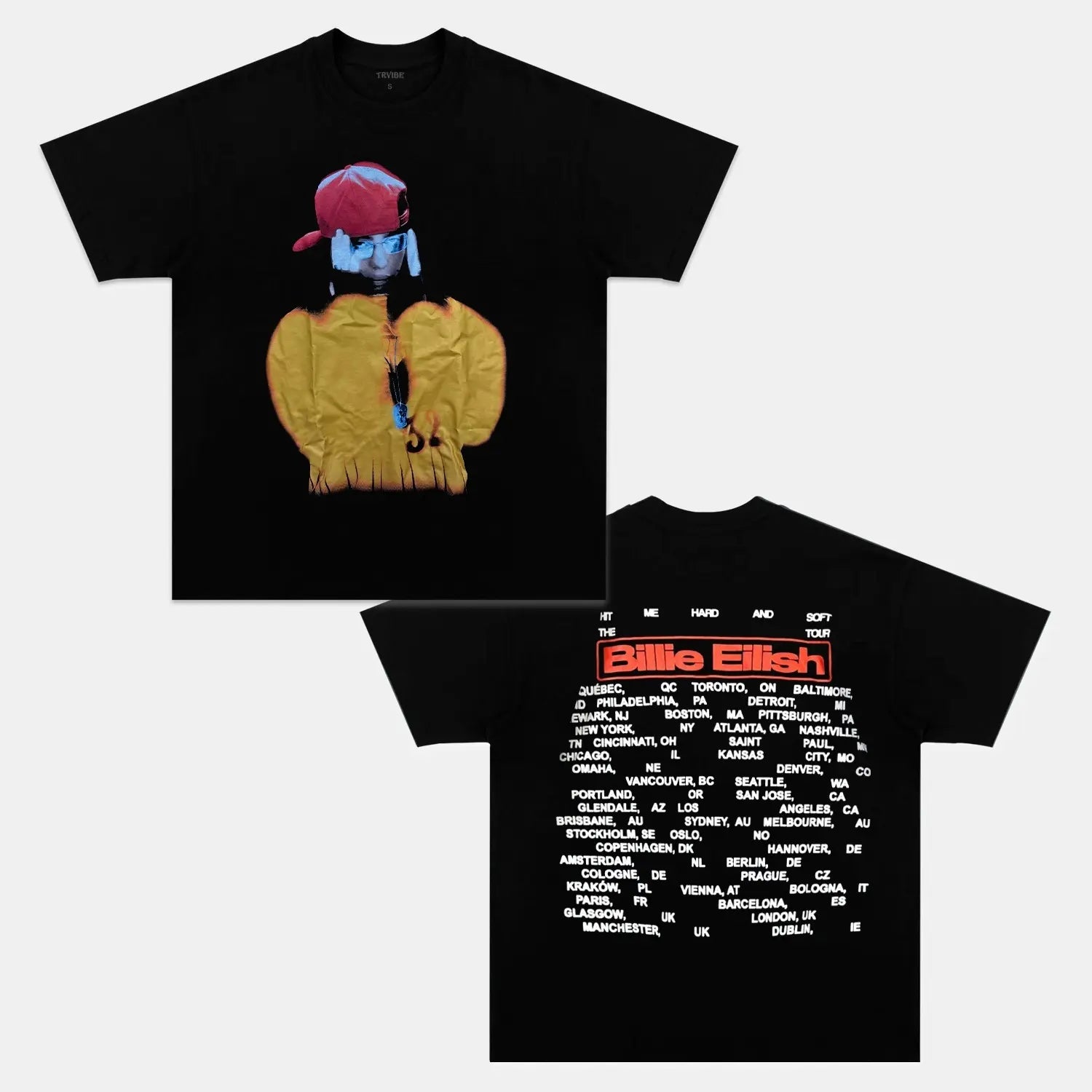 Billie Eilish: Music Icon Tee V4 - Toronto Embroidery billie bulk orders concert outfit custom decoration custom embroidery custom shirts custom t-shirts durable embroidered shirts embroidery service fast turnaround long lasting music music icon tee pop pop star apparel premium quality professional embroidery professional grade tee shirts toronto embroidery