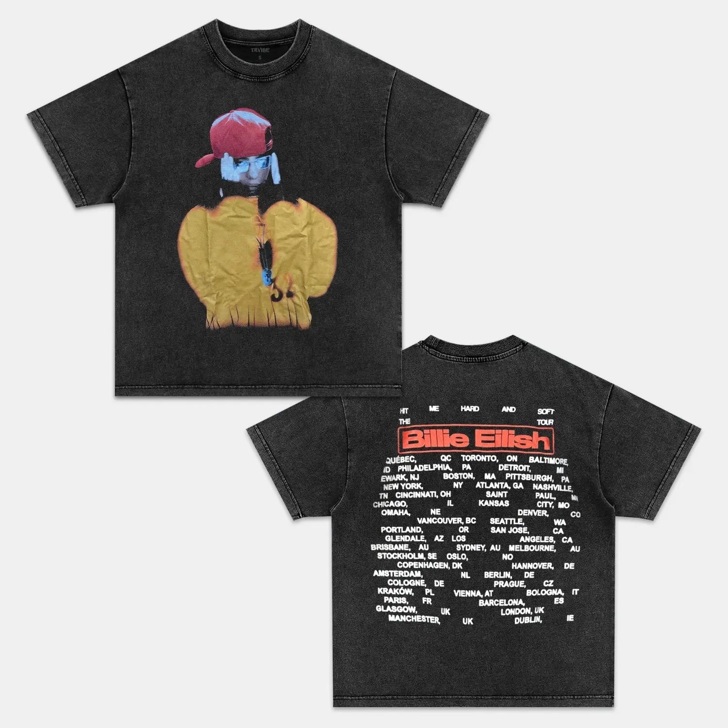 Billie Eilish: Music Icon Tee V4 - Toronto Embroidery billie bulk orders concert outfit custom decoration custom embroidery custom shirts custom t-shirts durable embroidered shirts embroidery service fast turnaround long lasting music music icon tee pop pop star apparel premium quality professional embroidery professional grade tee shirts toronto embroidery