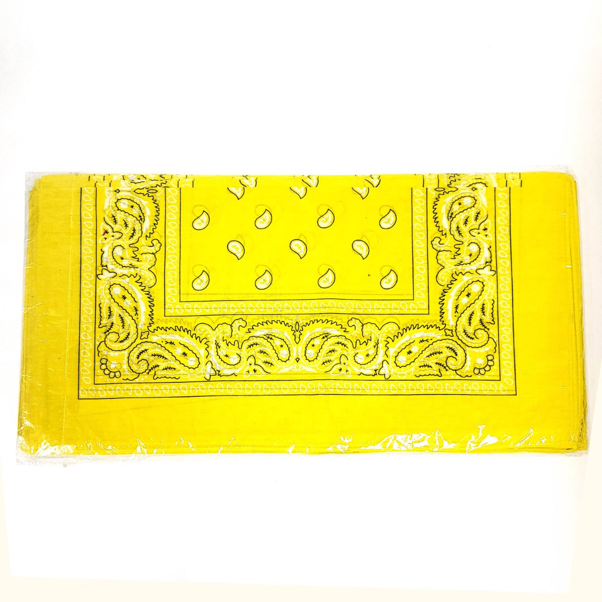 Bandana - Dozen Package, Various Colours, One Size Yellow Accessories