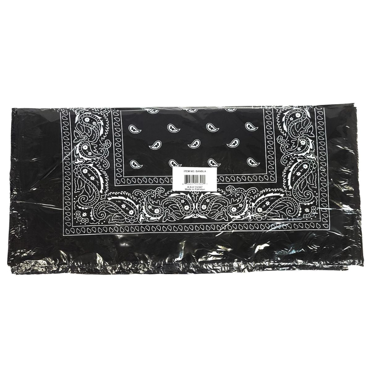 Bandana - Dozen Package, Various Colours, One Size Black Accessories