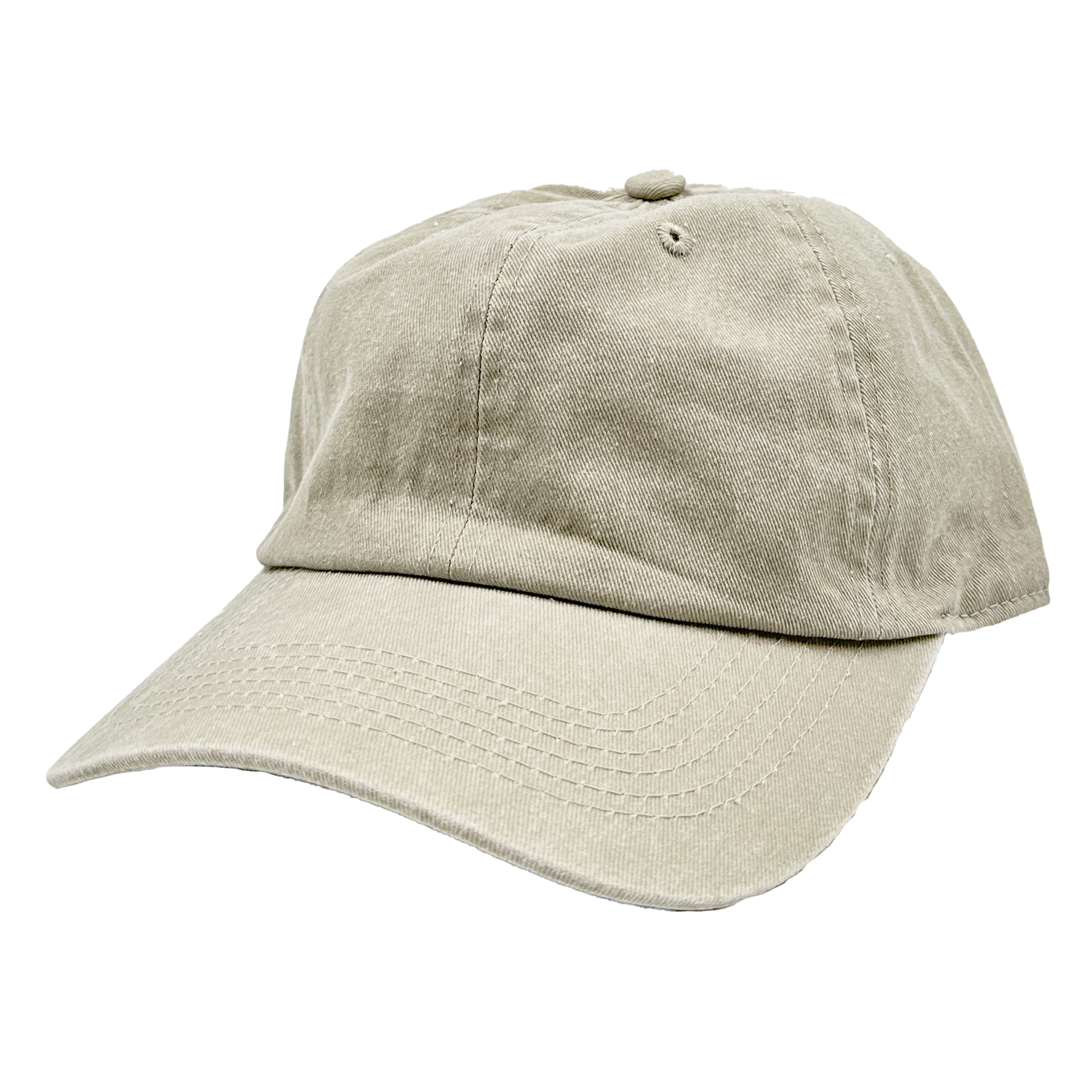 AS-1100 - Cotton Twill Premium Pigment Dyed Cap Beige One Size 6 PANELS 6 PANELS - UNSTRUCTURED ADJUSTABLE BUCKLE BUCKLE STRAP casquette COTTON CURVE hat hats headwear low profile Men's NISSI nissi caps UNISEX UNSTRUCTURED