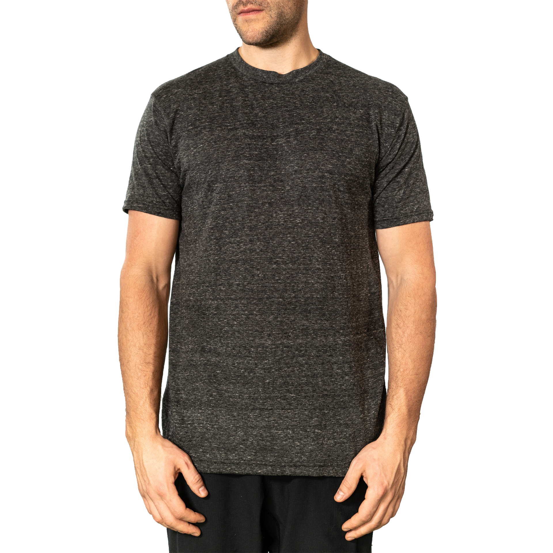 47317 - Men's Snow Tee Black Onyx COTTON / POLYESTER FITTED Lightweight MEN OPTIMA REGULAR tearaway tshirts