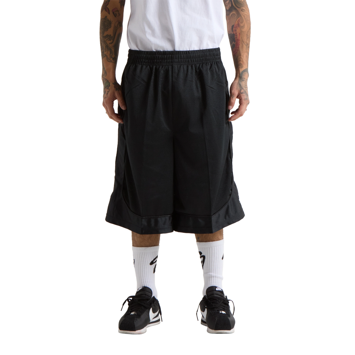 SHAKA WEAR Basketball Mesh Shorts, Closeout, Black