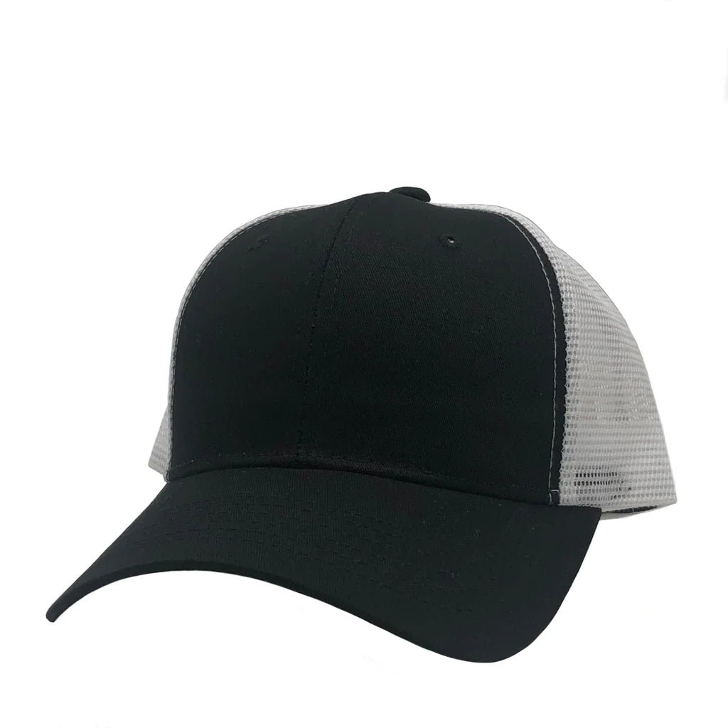 NISSI CAPS GN-1020, - Trucker Mesh, Black White