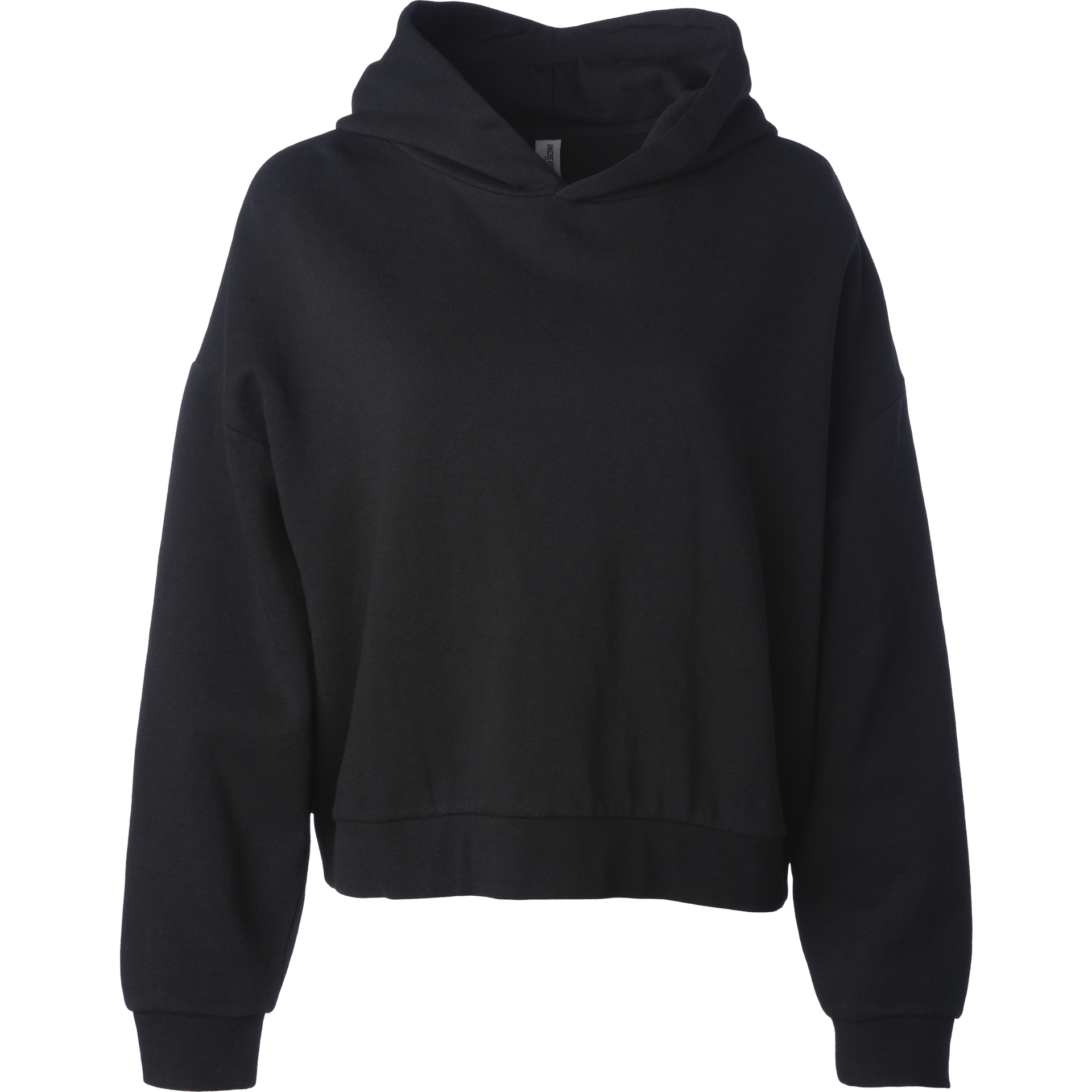 PRM2600C - Women's California Wave Wash Sunday Hoodie Black BOXY CALI WAVE WASH california wave COTTON / POLYESTER hoodie INDEPENDENT PRM2600C PULLOVERS sunday WOMEN