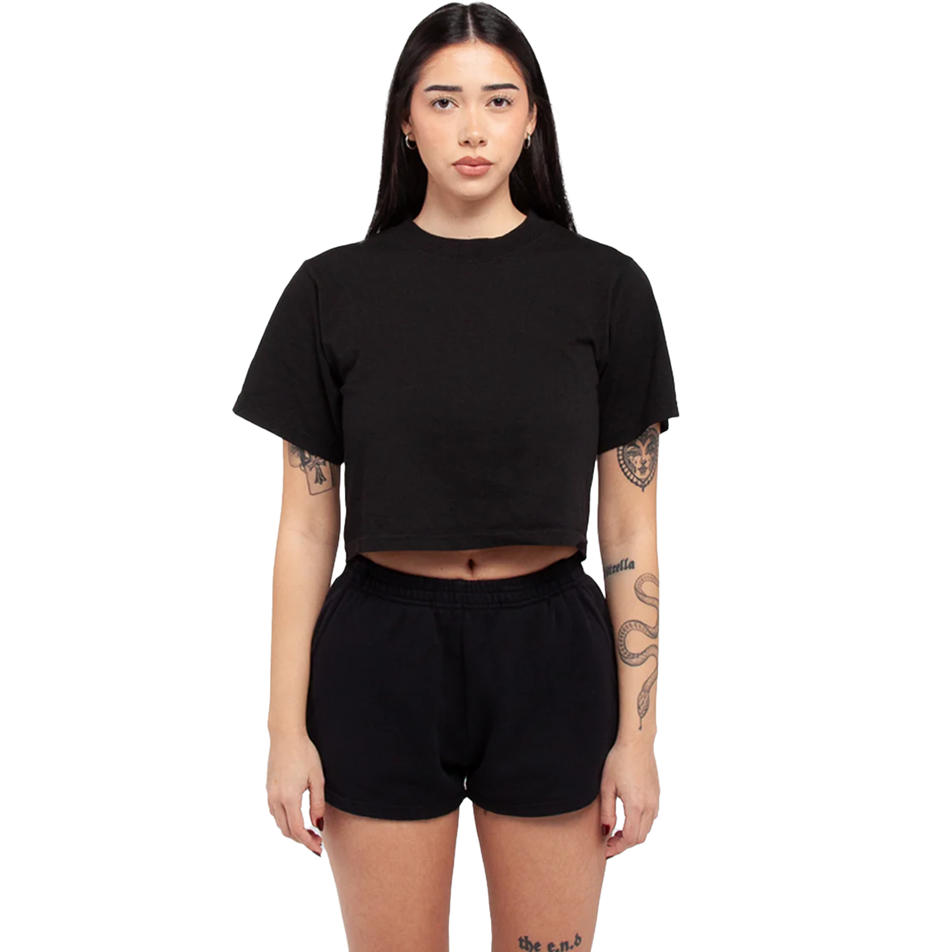 Women Garment Dye Fleece Shorts Black BOTTOMS COTTON GARMENT DYE Heavyweight Shaka Wear WOMEN