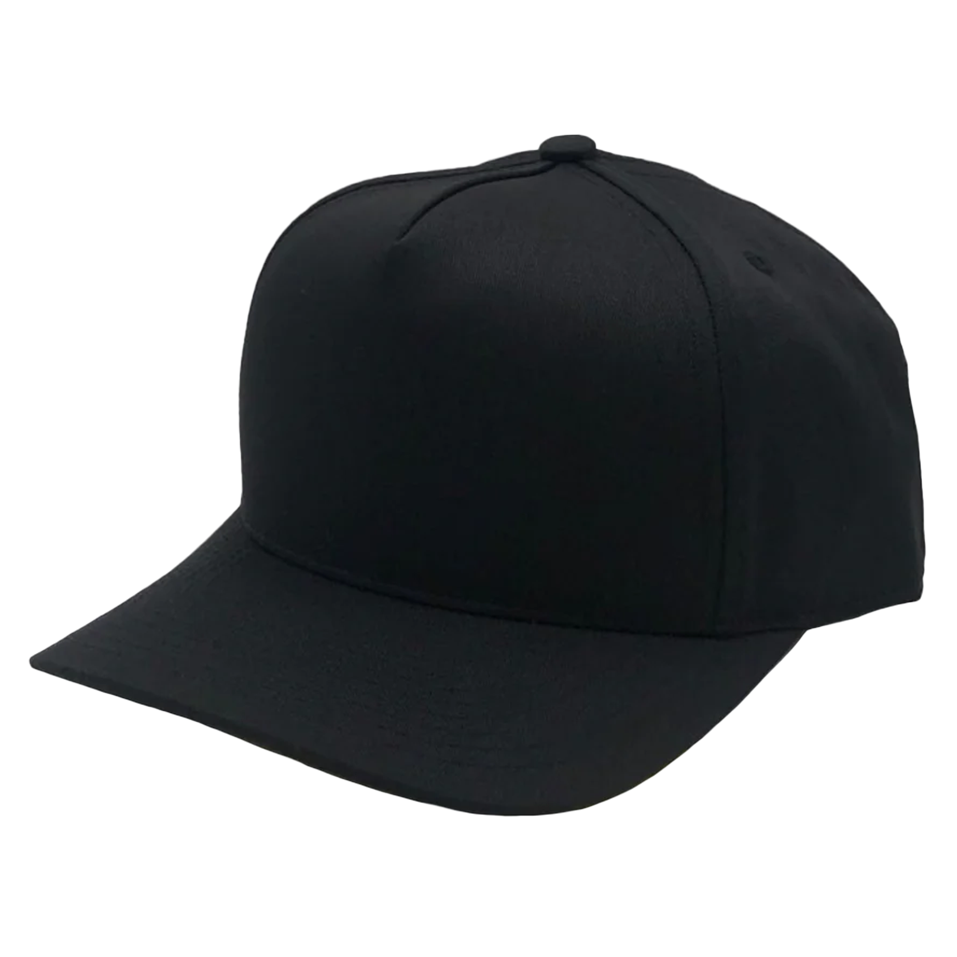 GNV-007 - Premium Pro Style Cap Black One Size 5 PANELS COMING SOON COTTON / POLYESTER CURVE HIGH PROFILE NISSI nissi caps SNAPBACK STRUCTURED UNISEX