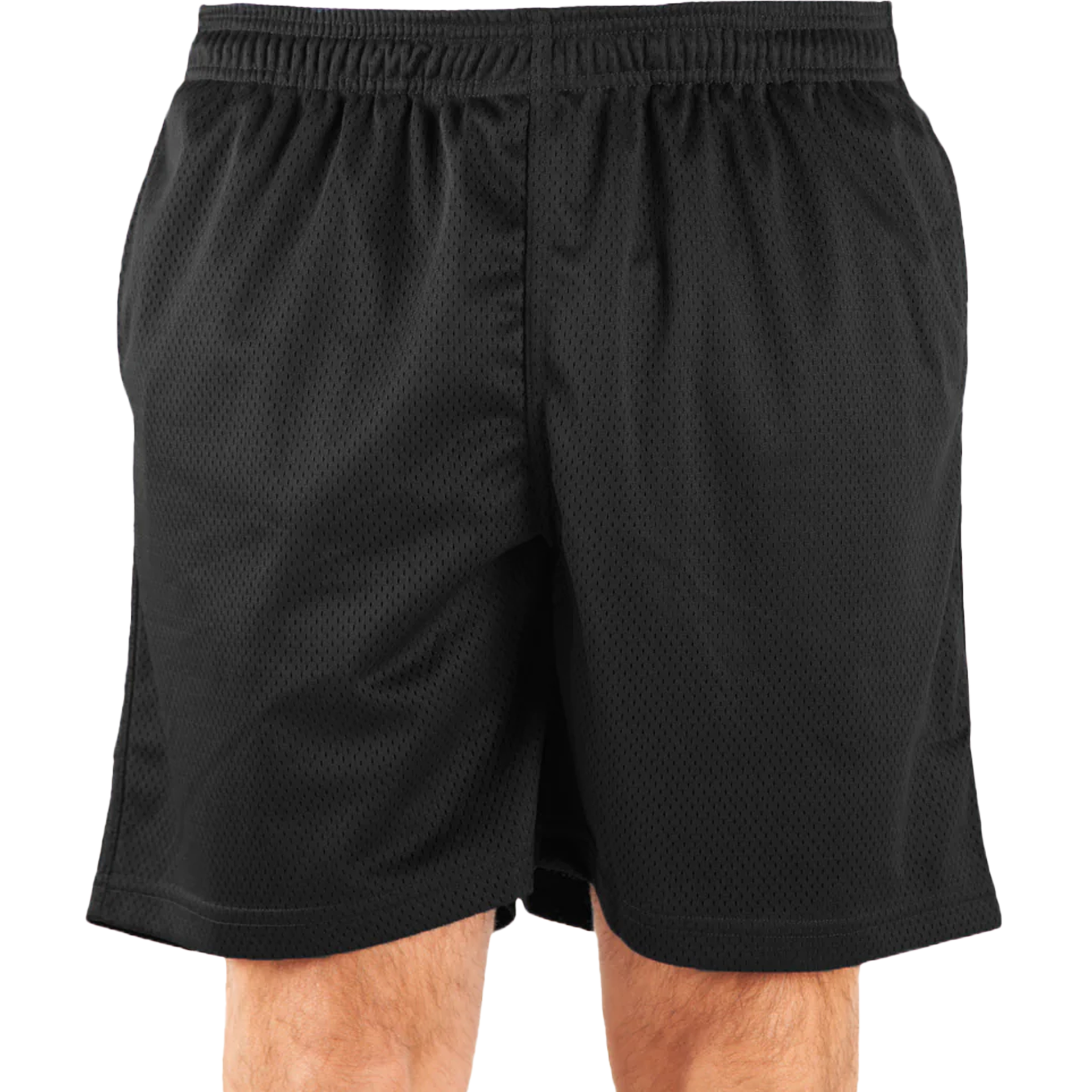 Mesh PE Shorts Black BOTTOMS GYM MEN MESH MESH SHORT POLYESTER shaka Shaka Wear SHORT