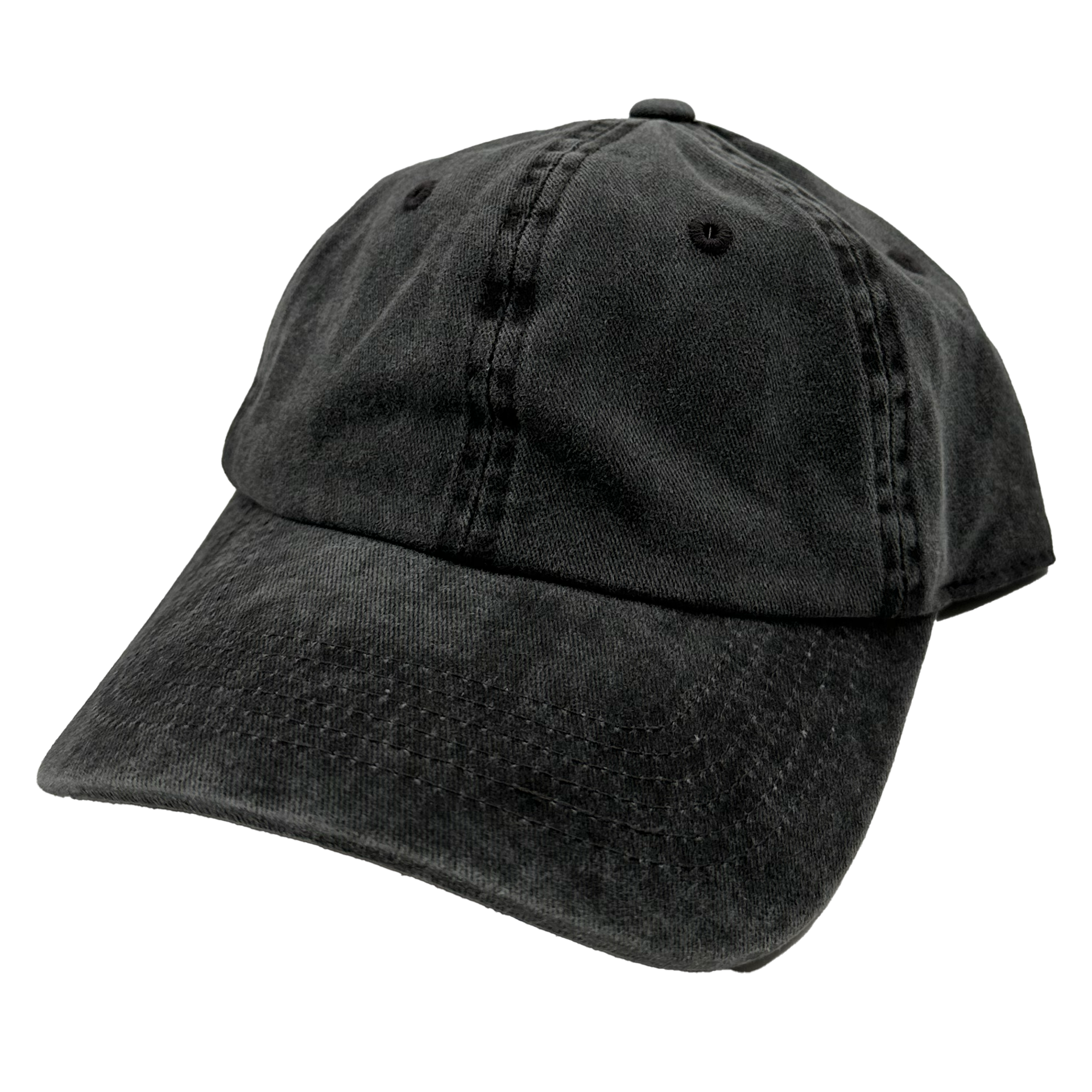 GN-1003 - Pigment Dye Cap Black one size 1003 6 PANELS 6 PANELS - UNSTRUCTURED ADJUSTABLE BUCKLE BUCKLE STRAP casquette CLOSE OUT COTTON CURVE hat hats headwear low profile NISSI nissi caps PIGMENT Pigment Dye UNISEX UNSTRUCTURED