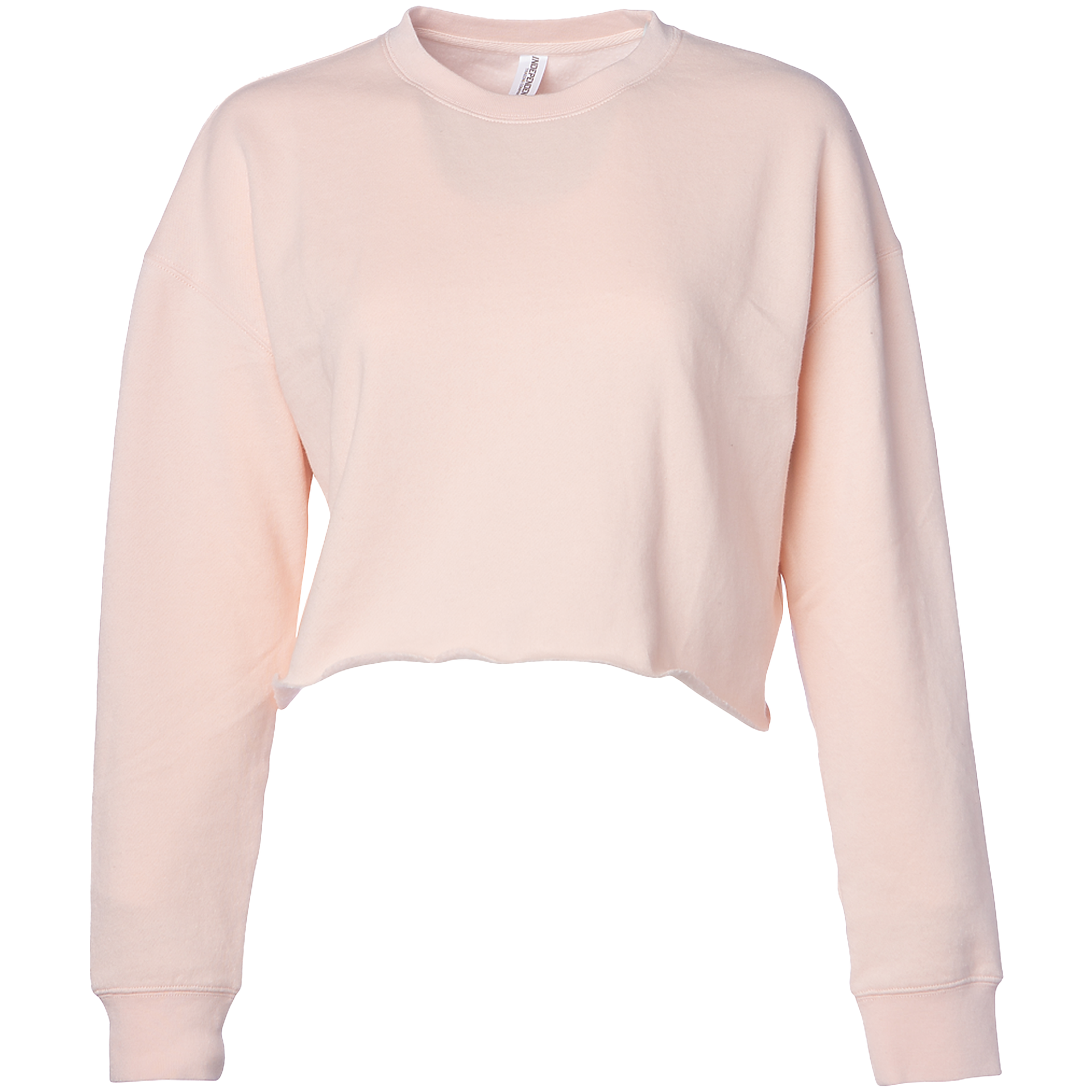 AFX24CRPC - Women's Lightweight Crop Crew Neck Blush AFX BASIC FLEECE COTTON / POLYESTER CREWS crop top INDEPENDENT Lightweight tearaway WOMEN
