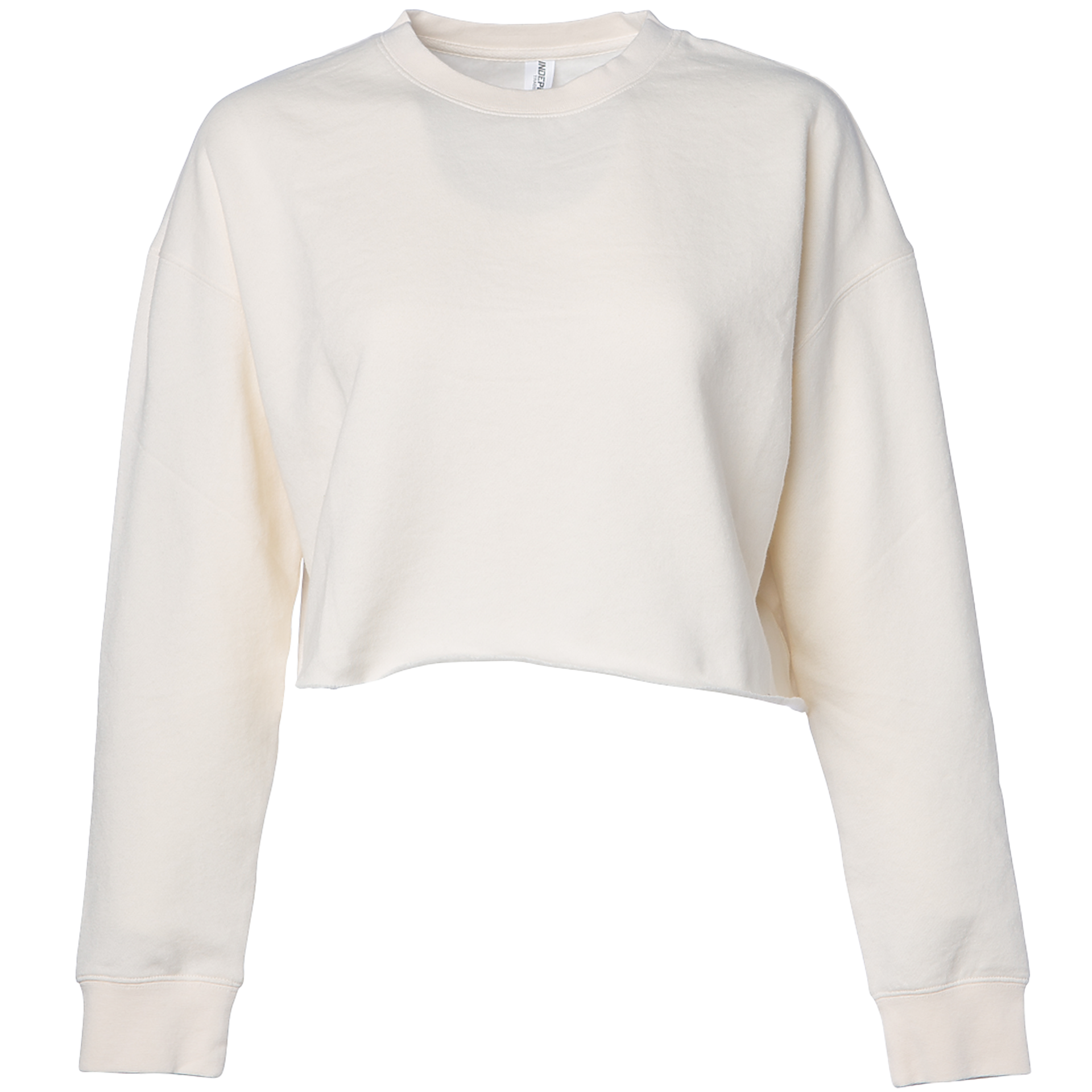 AFX24CRPC - Women's Lightweight Crop Crew Neck Bone AFX BASIC FLEECE COTTON / POLYESTER CREWS crop top INDEPENDENT Lightweight tearaway WOMEN