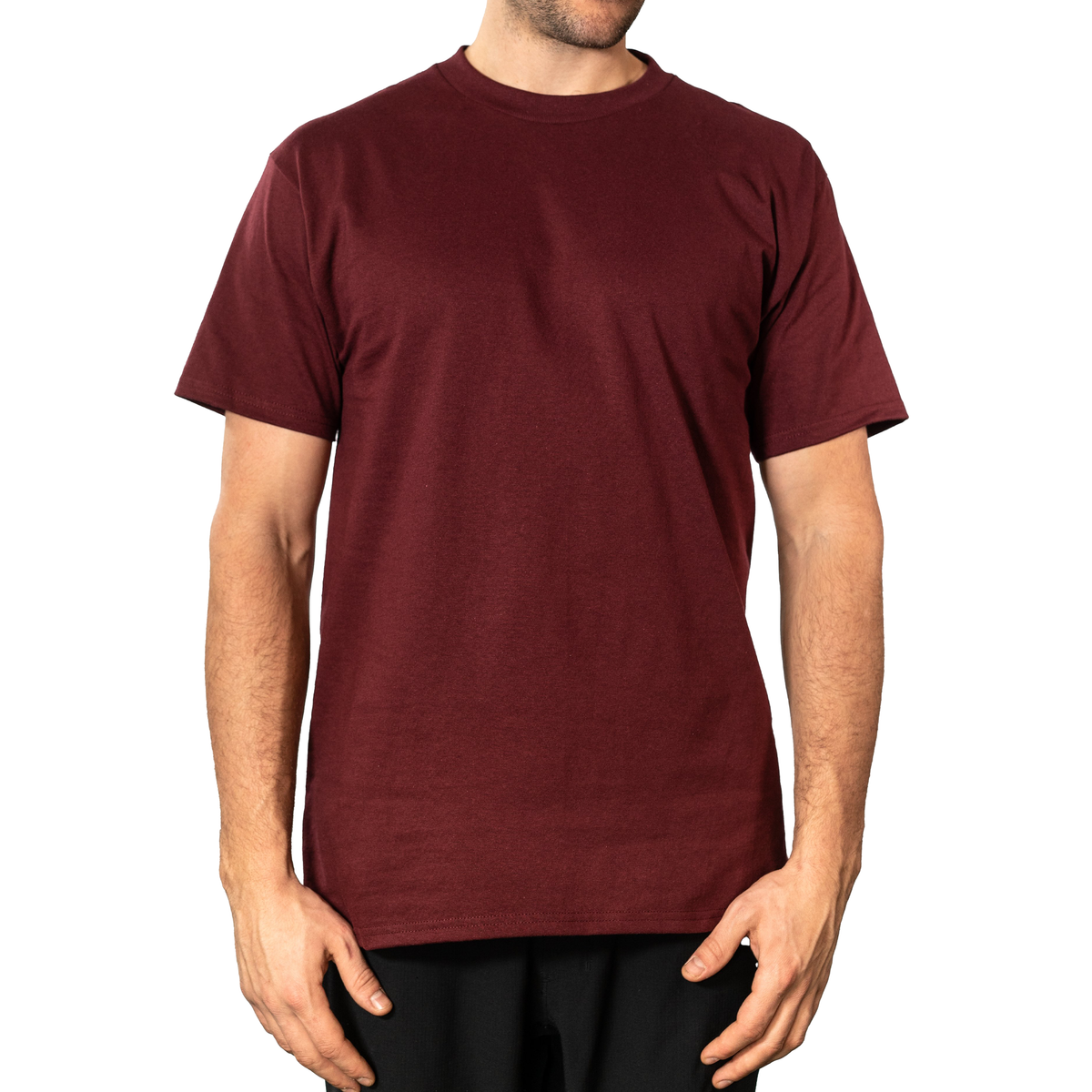 OPTIMA 47364, - Men's Logan Tee, Burgundy