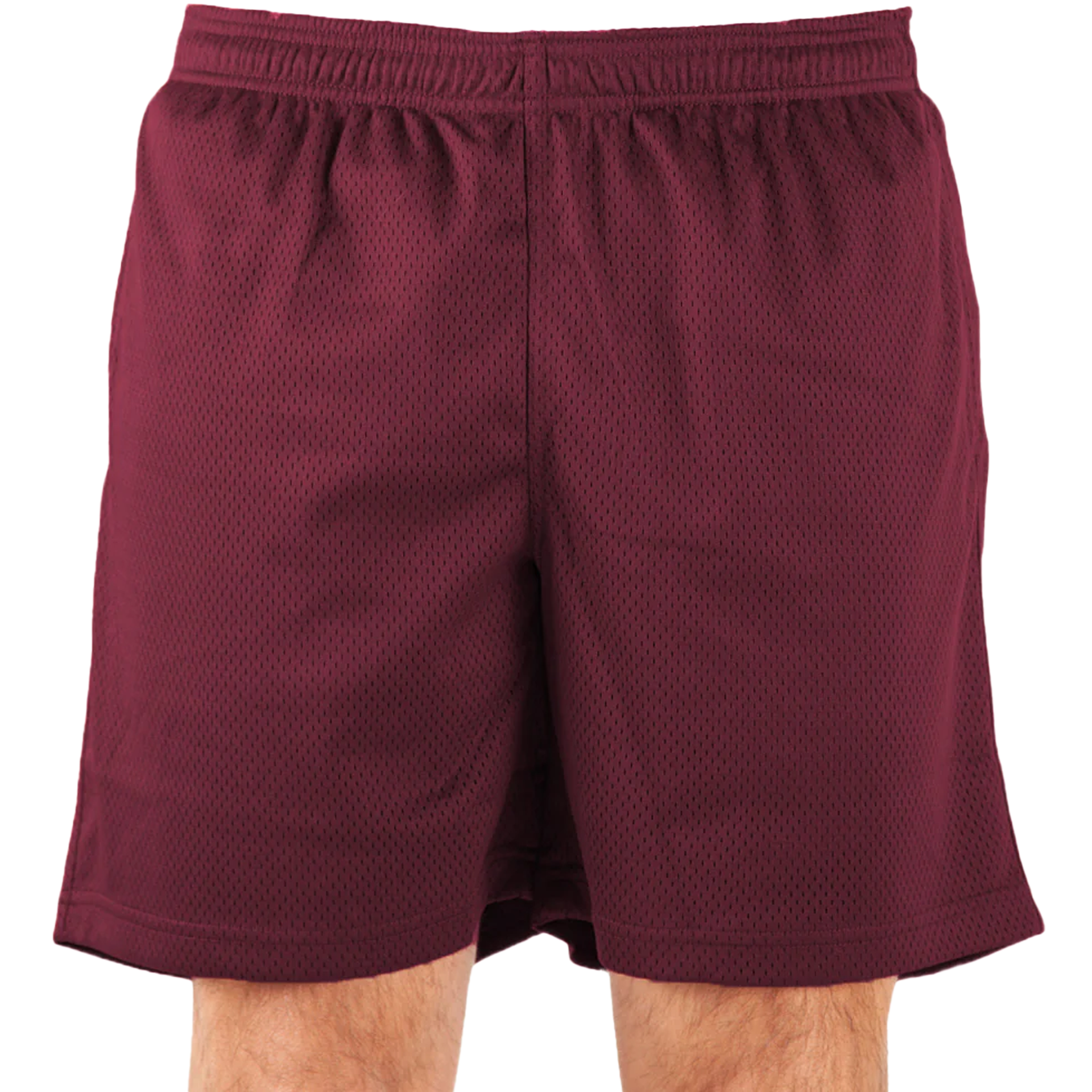 Mesh PE Shorts Burgundy BOTTOMS GYM MEN MESH MESH SHORT POLYESTER shaka Shaka Wear SHORT