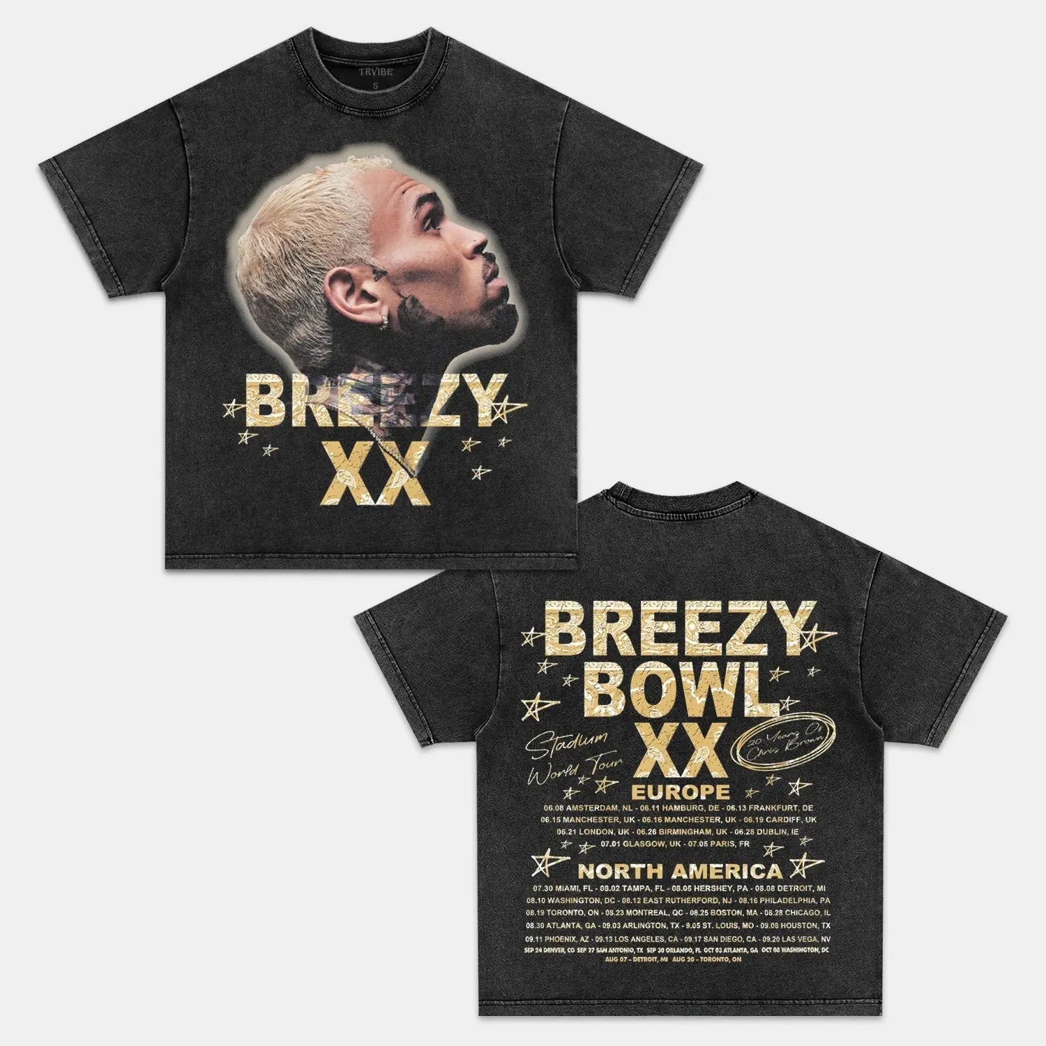 Chris Brown: Breezy Bowl Tour Tee V4 Chrisbrown HIP HIP HOP HIPHOP MUSIC POP