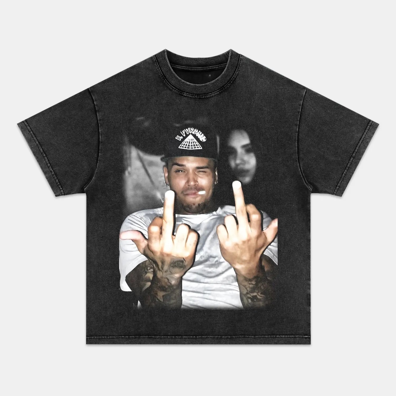 Chris Brown: Music Icon Tee V16 BIG FACE BIG FACES Chrisbrown HIP HOP MUSIC
