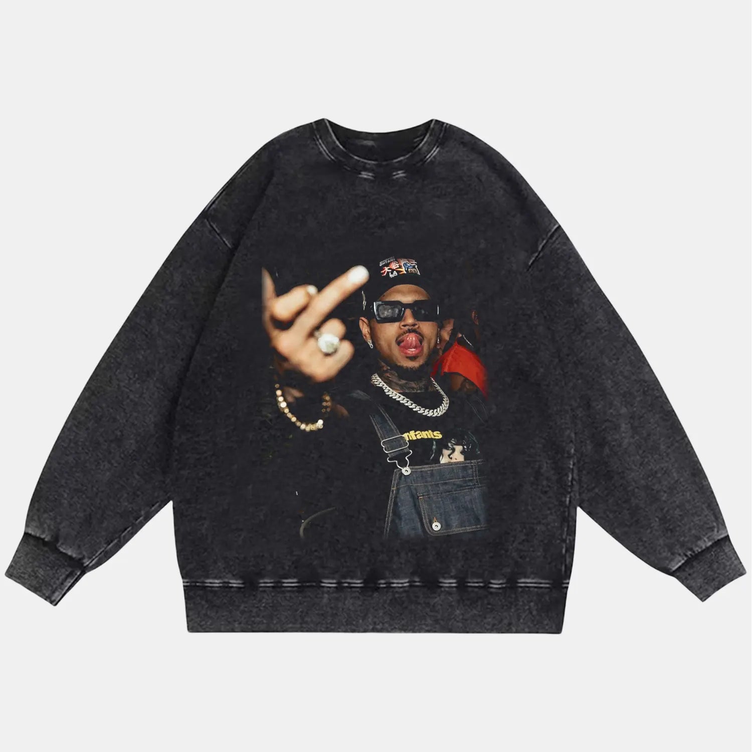 Chris Brrown: Music Icon Tee V9 PEPPER SWEATSHIRT Chrisbrown HIP HOP MUSIC POP