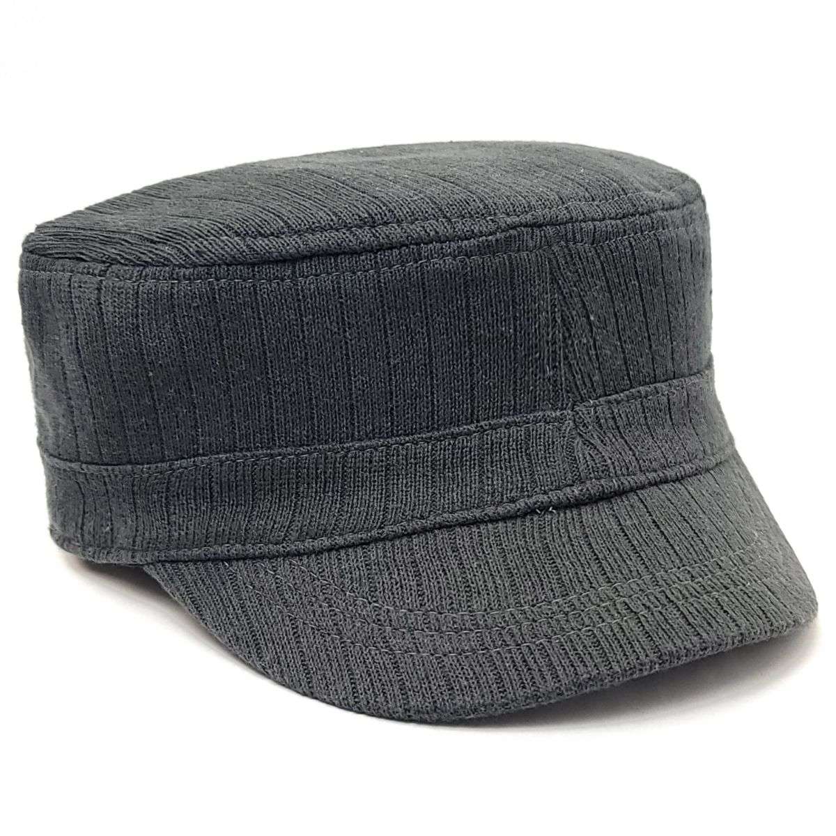 Cadet Cap -2011, Ribbed Knit, Multi-Coloured Military Cap