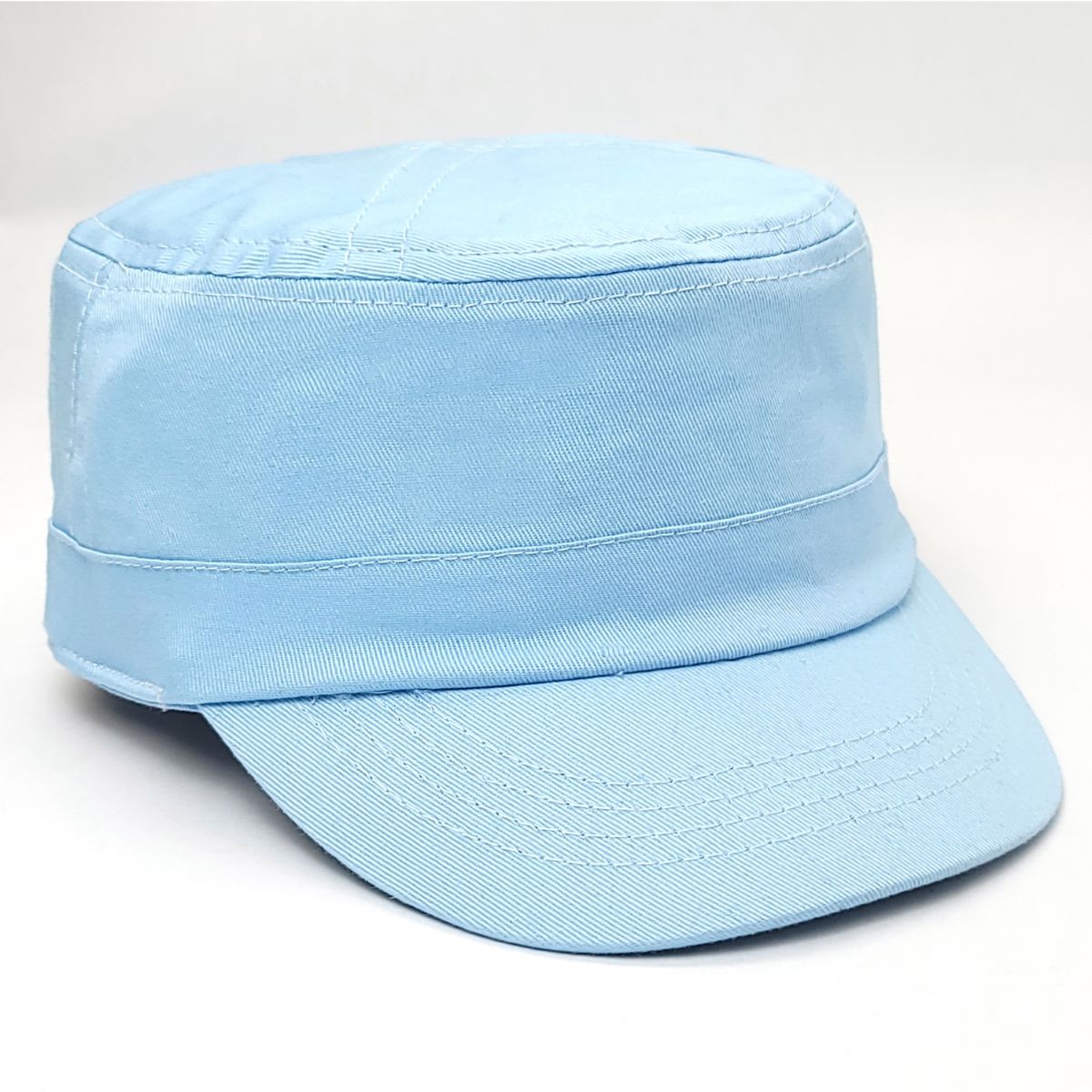 Youth - Cadet Cap - 118751, Cotton, Sky Blue Military Cap Youths
