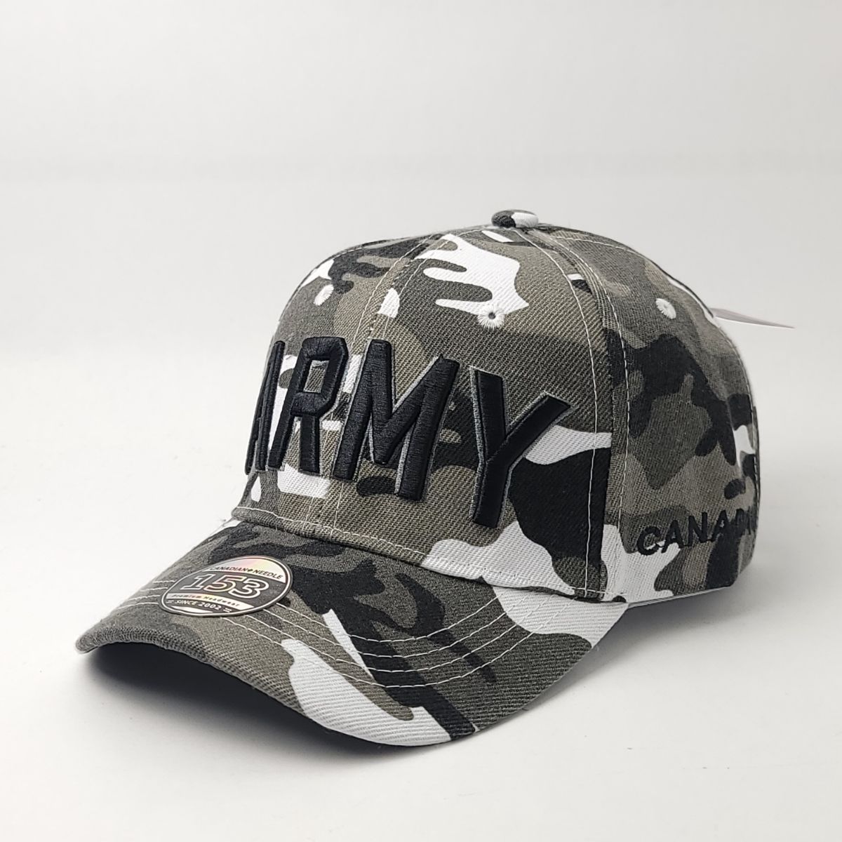 ARMY Cap - Classic Baseball Cap with 3D ARMY Logo, Multi-Coloured, Adjustable ARMY Canada Cap Caps
