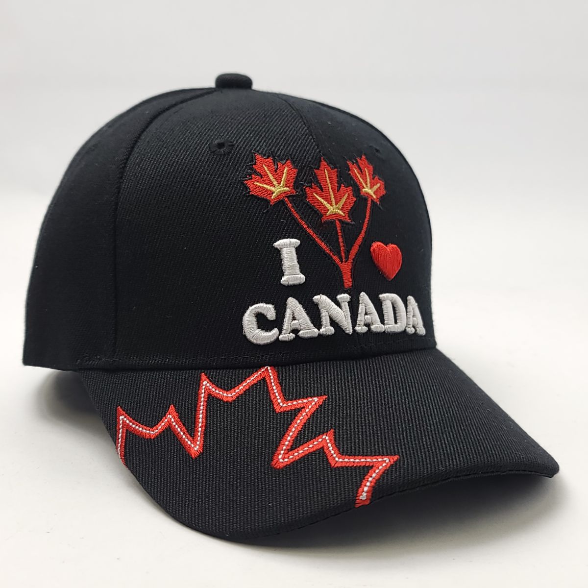 "I Love Canada" Cap - Multi-Coloured, Adjustable Canada Cap Clearance