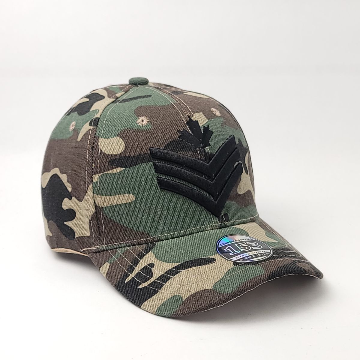 Sergeant Cap - Classic Baseball Cap with 3D Logo, Multi-Coloured Canada Cap Sergeant