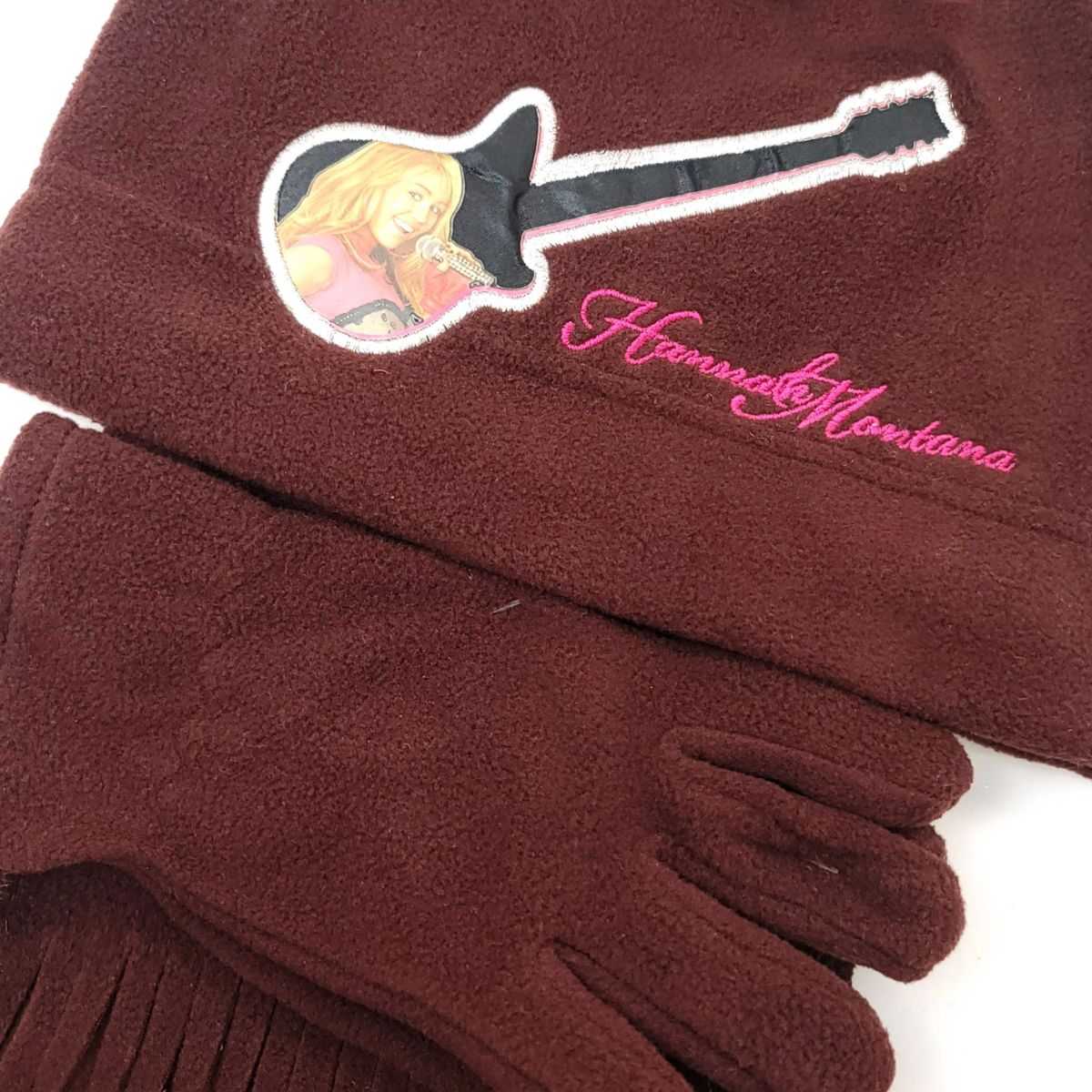 Youth - Hannah Montana 3 pieces set, Winter Beanie, Gloves and scarf Youths