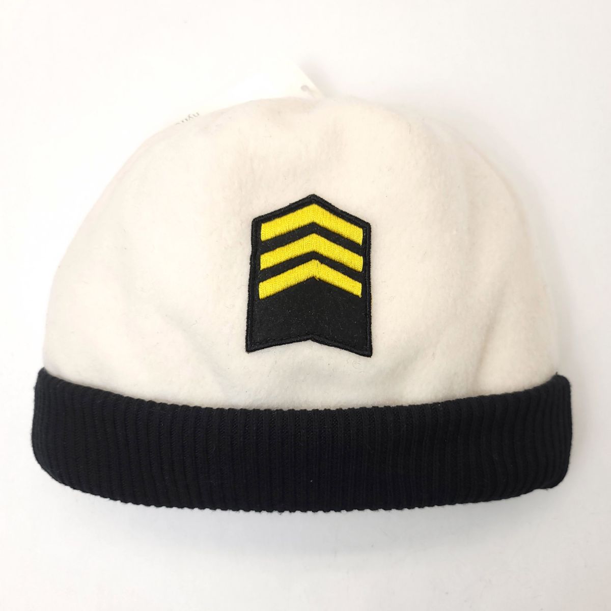 Youth - Sergeant Badge of Rank, Winter Toque, White & Black Youths