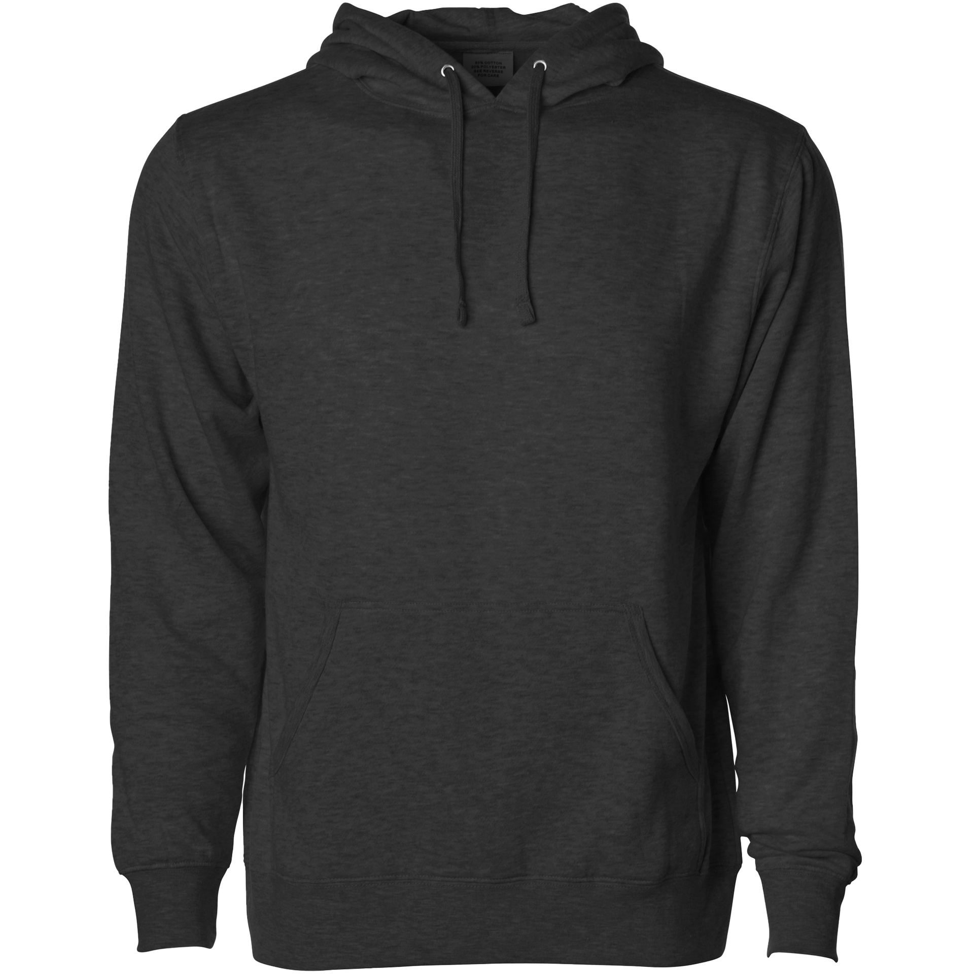 AFX4000 - Lightweight Hooded Pullover Sweatshirt Charcoal Heather AFX AFX4000 BASIC FLEECE CLOSEOUT COTTON / POLYESTER fleece hoodie HOODIES INDEPENDENT Lightweight MEN MEN'S pullover PULLOVERS REGULAR sweatshirt tearaway
