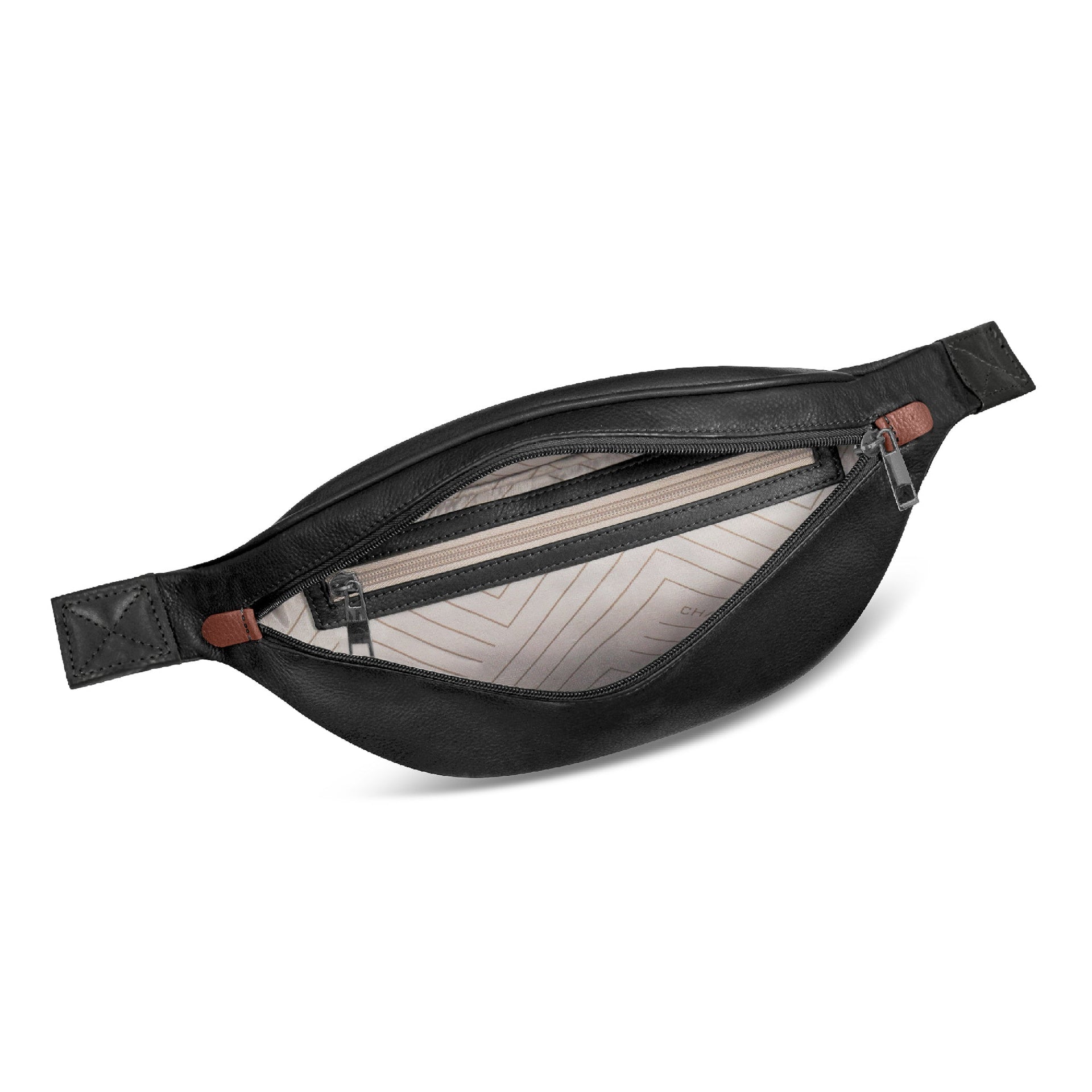 Onyx / Leather Waist-Pack Champs Luggage Shopify Collective