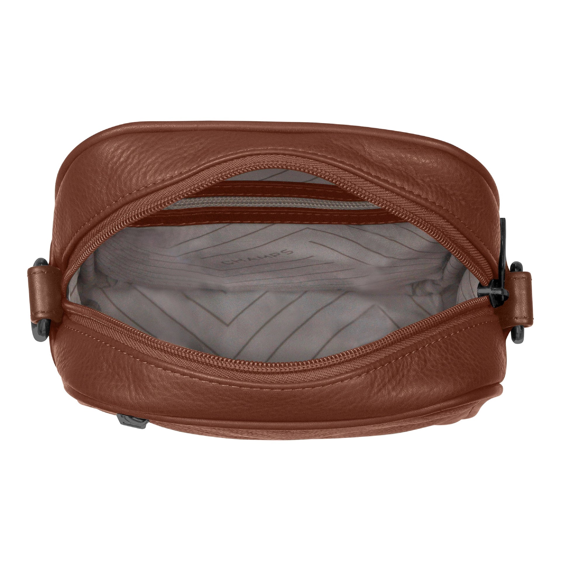 Onyx / Leather Vertical Cross-Body Bag Champs Luggage Shopify Collective