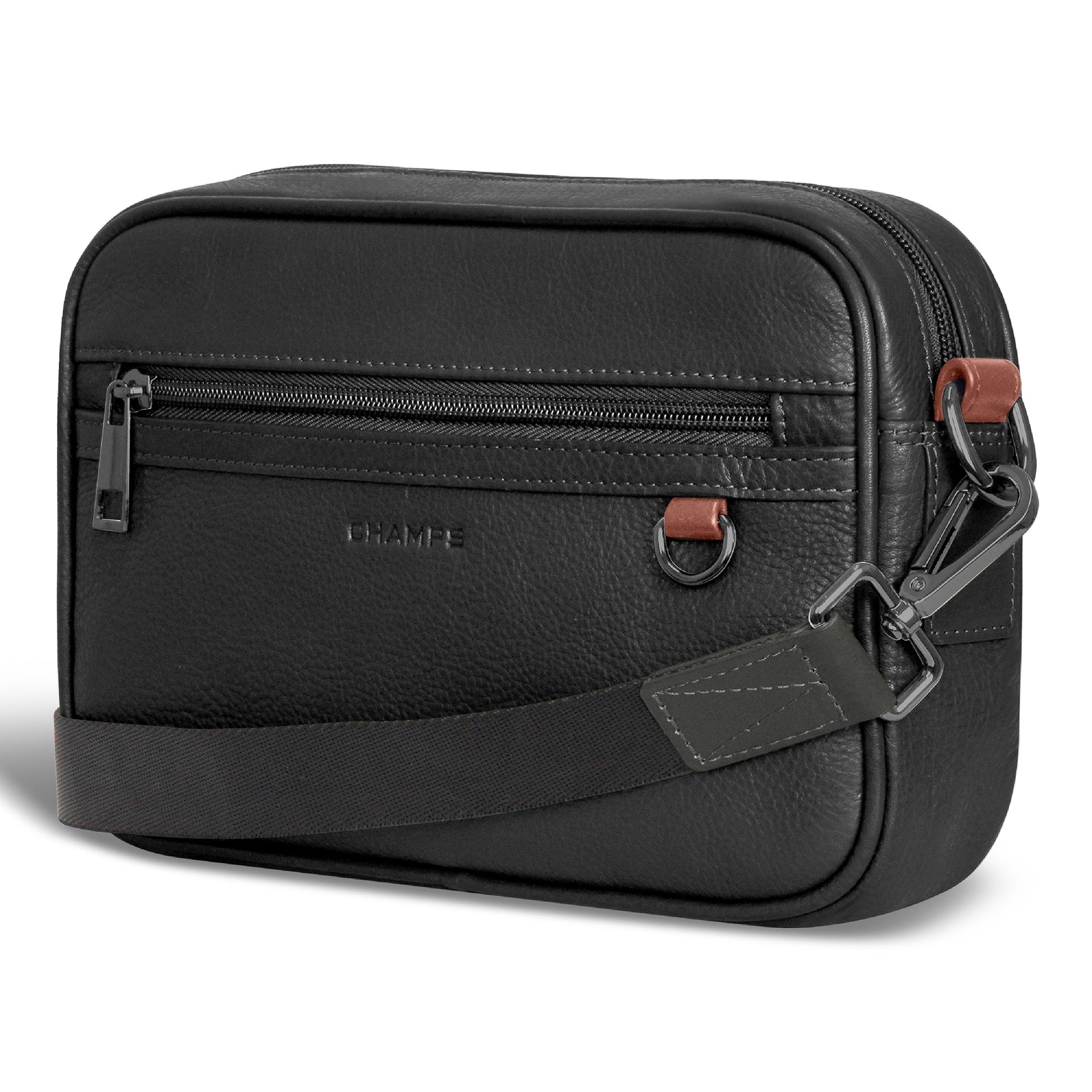 Onyx / Leather Camera Bag Champs Luggage Shopify Collective